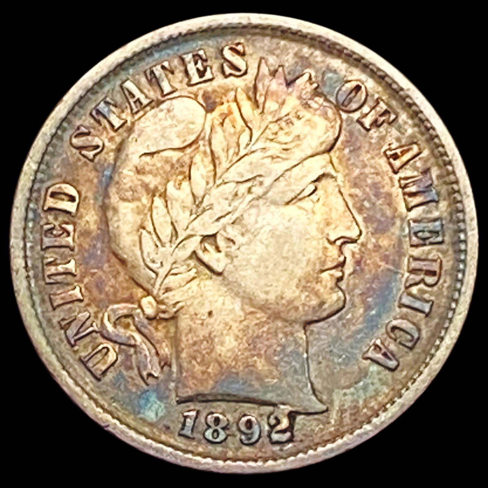 1892 Barber Dime NEARLY UNCIRCULATED (1 of 2)