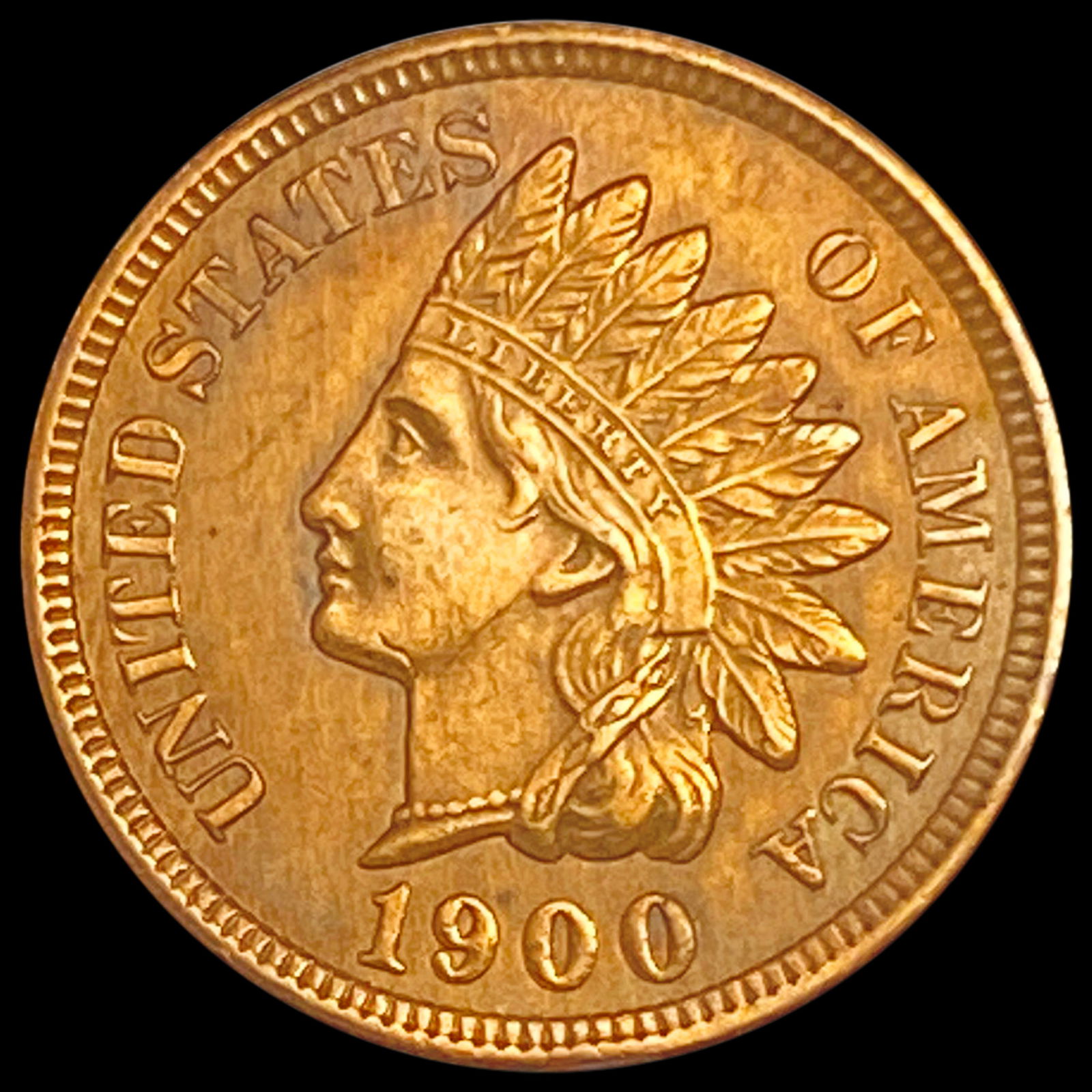 1900 Red Indian Head Cent UNCIRCULATED (1 of 2)
