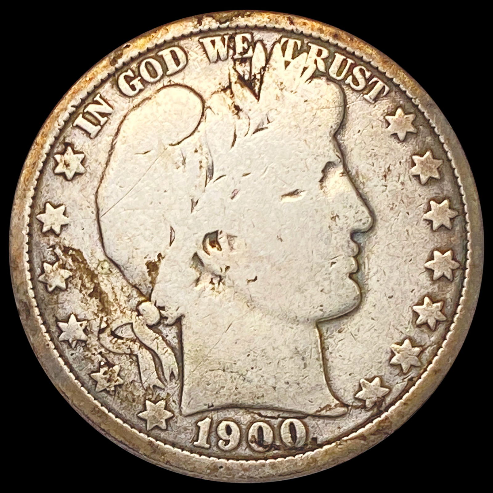 1900-O Barber Half Dollar NICELY CIRCULATED (1 of 2)