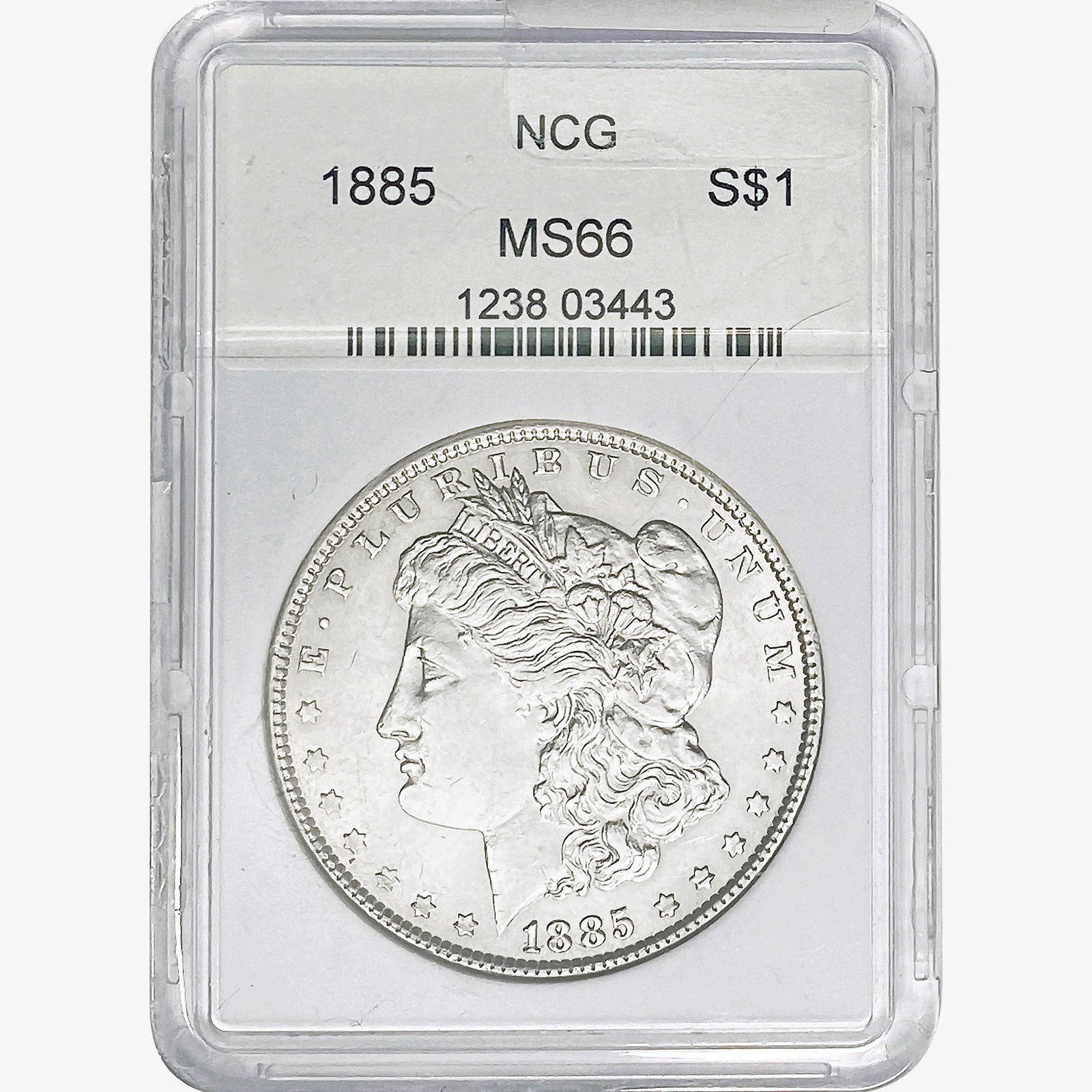 1885 Morgan Silver Dollar NCG MS66 (1 of 2)