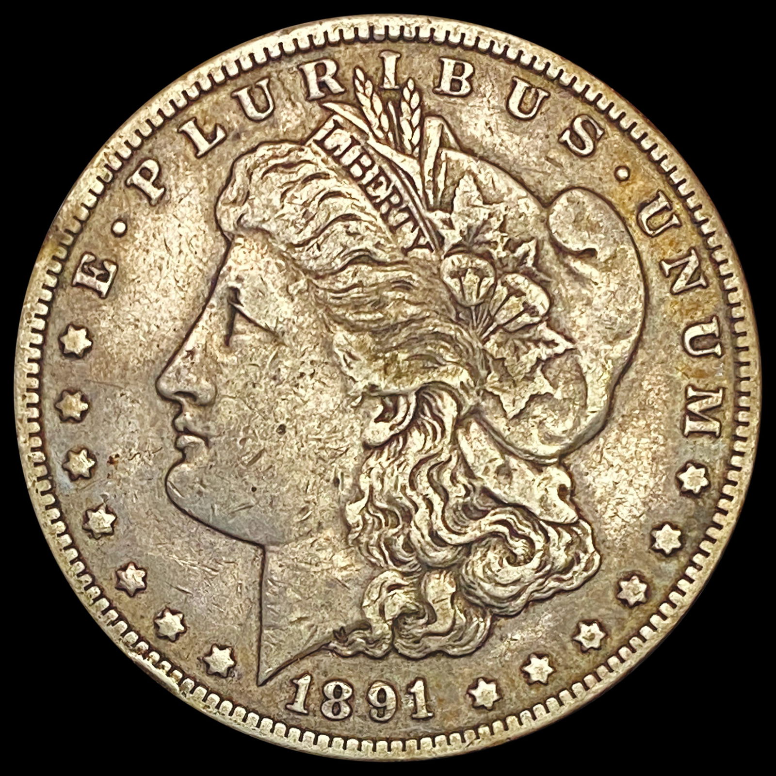 1891-CC Morgan Silver Dollar LIGHTLY CIRCULATED (1 of 2)
