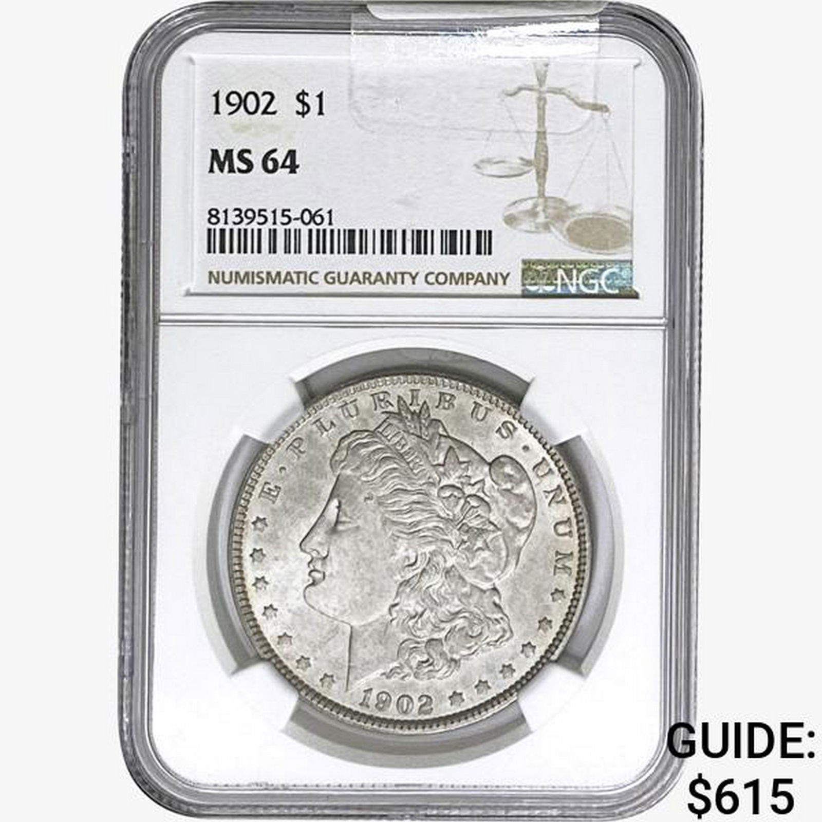 1902 Morgan Silver Dollar NGC MS64 (1 of 2)