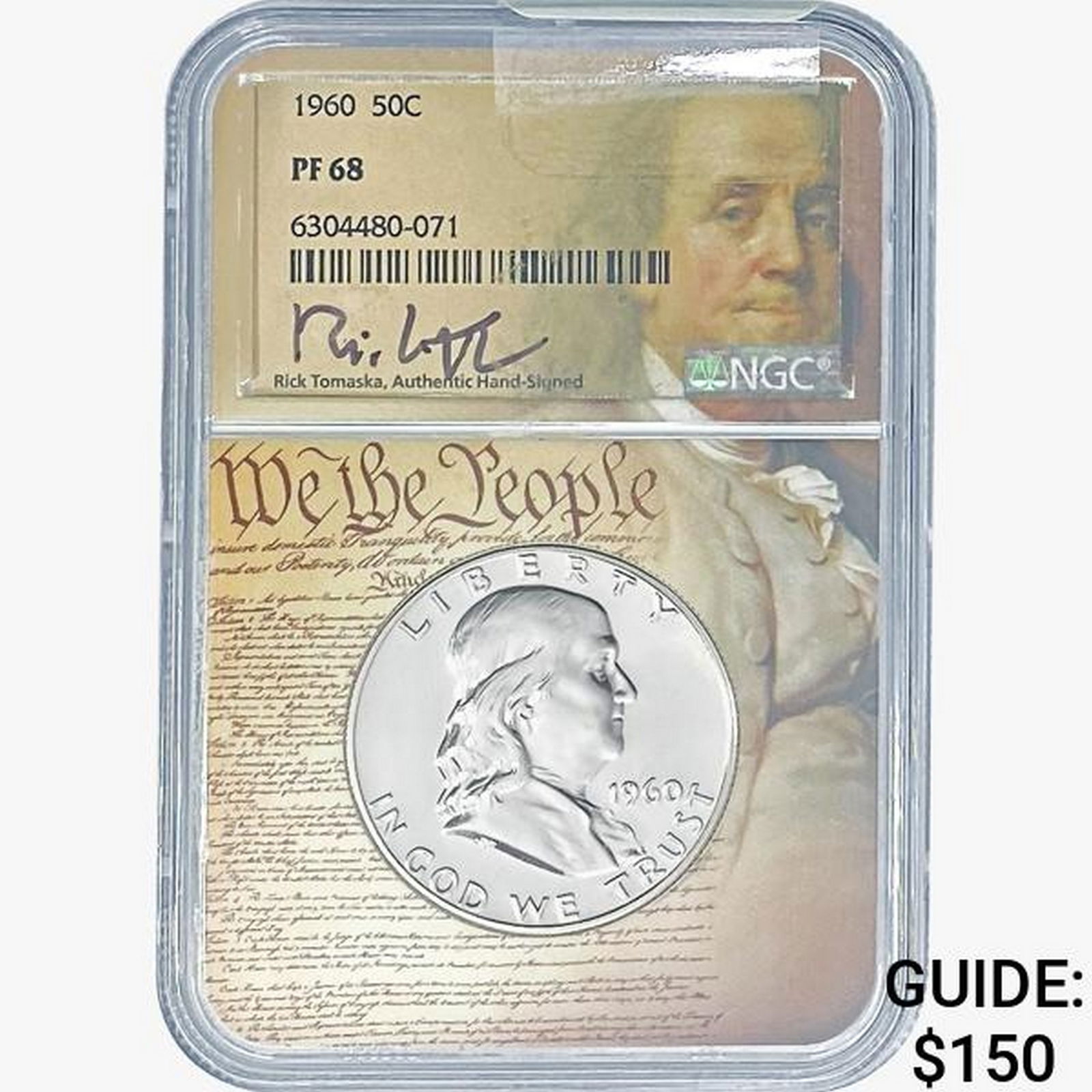 1960 Franklin Half Dollar NGC PF68 (1 of 2)