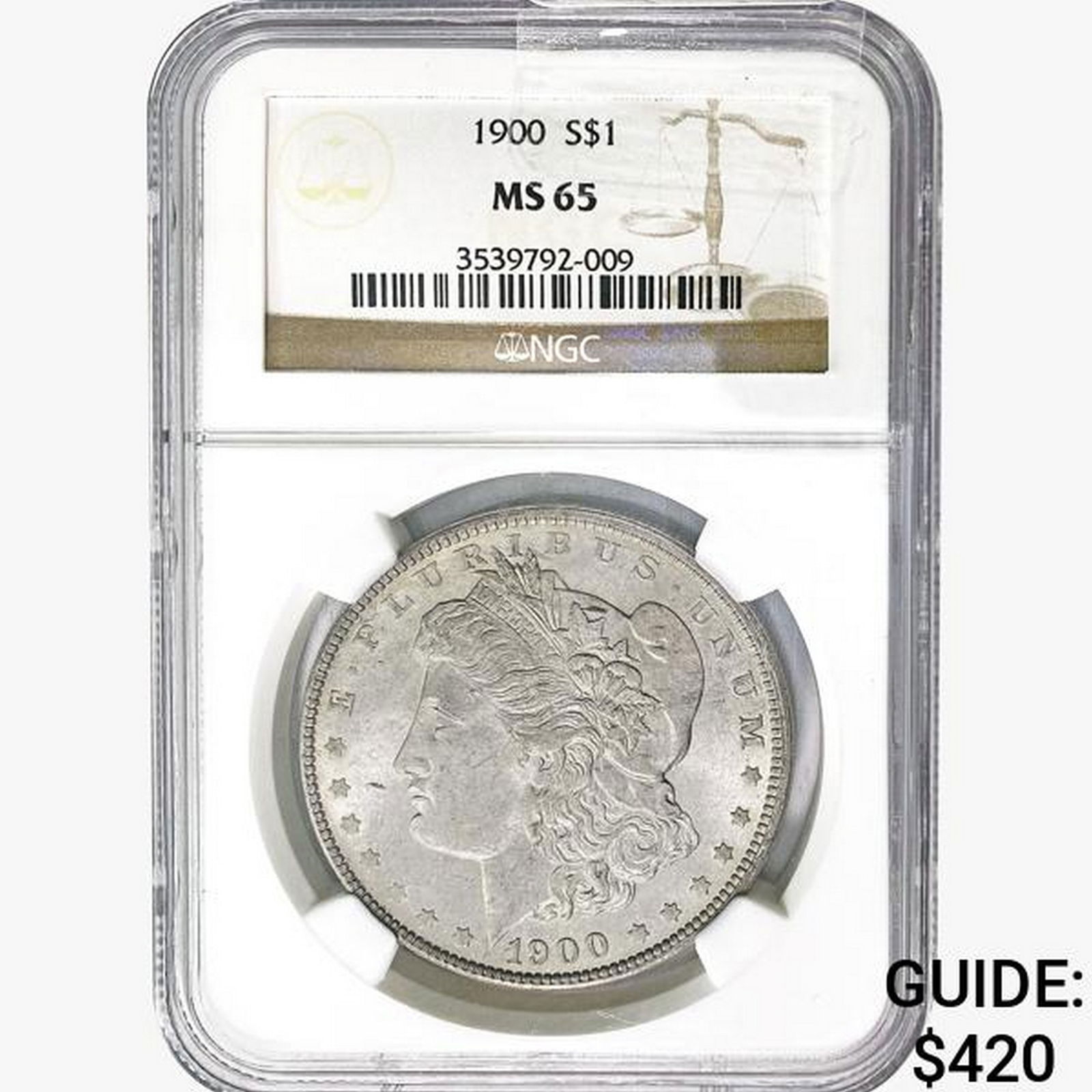1900 Morgan Silver Dollar NGC MS65 (1 of 2)