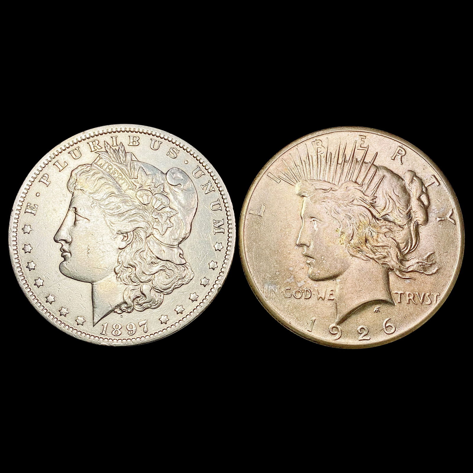 [2] 1897-O&1926 Silver Dollars UNCIRCULATED (1 of 2)