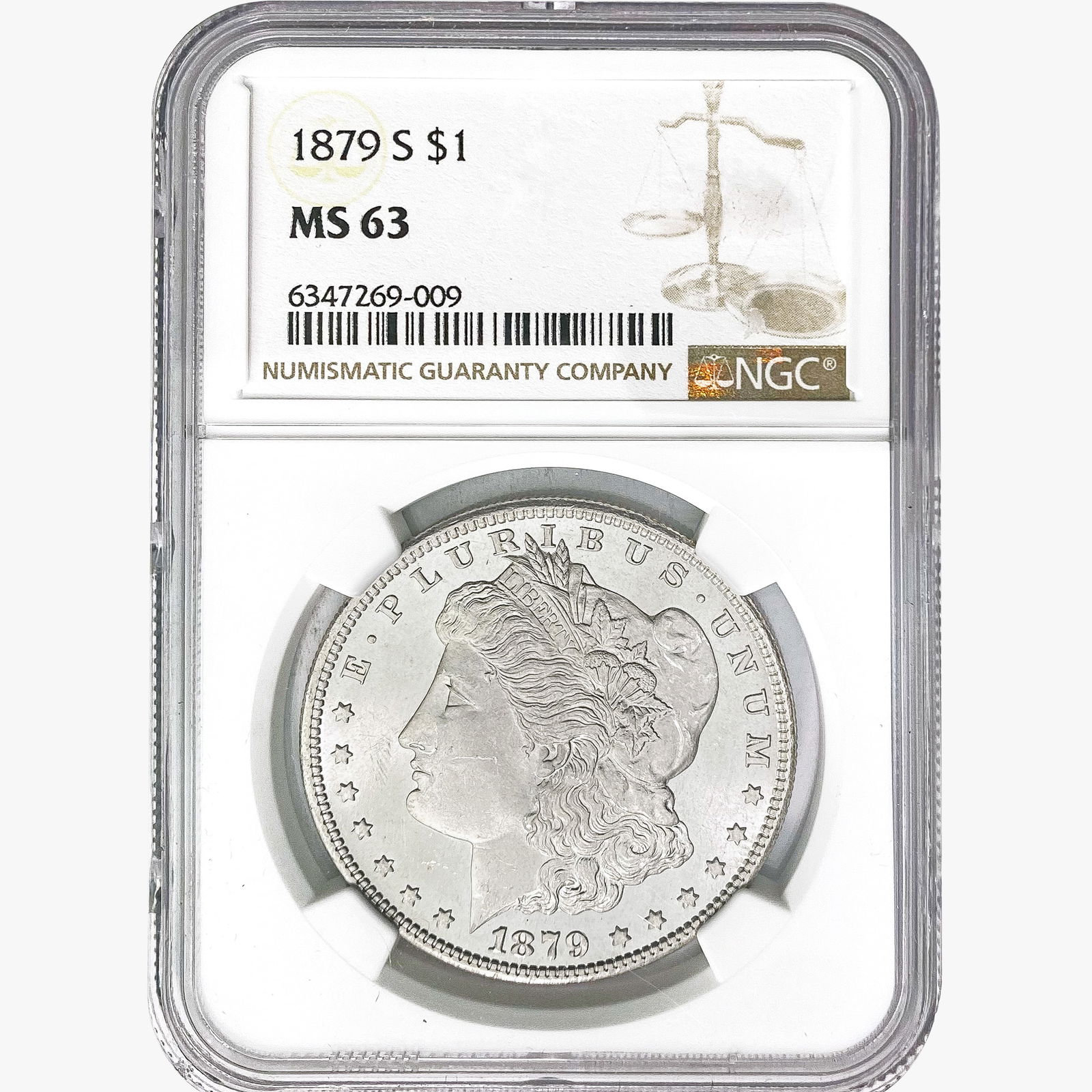 1879-S Morgan Silver Dollar NGC MS63 (1 of 2)
