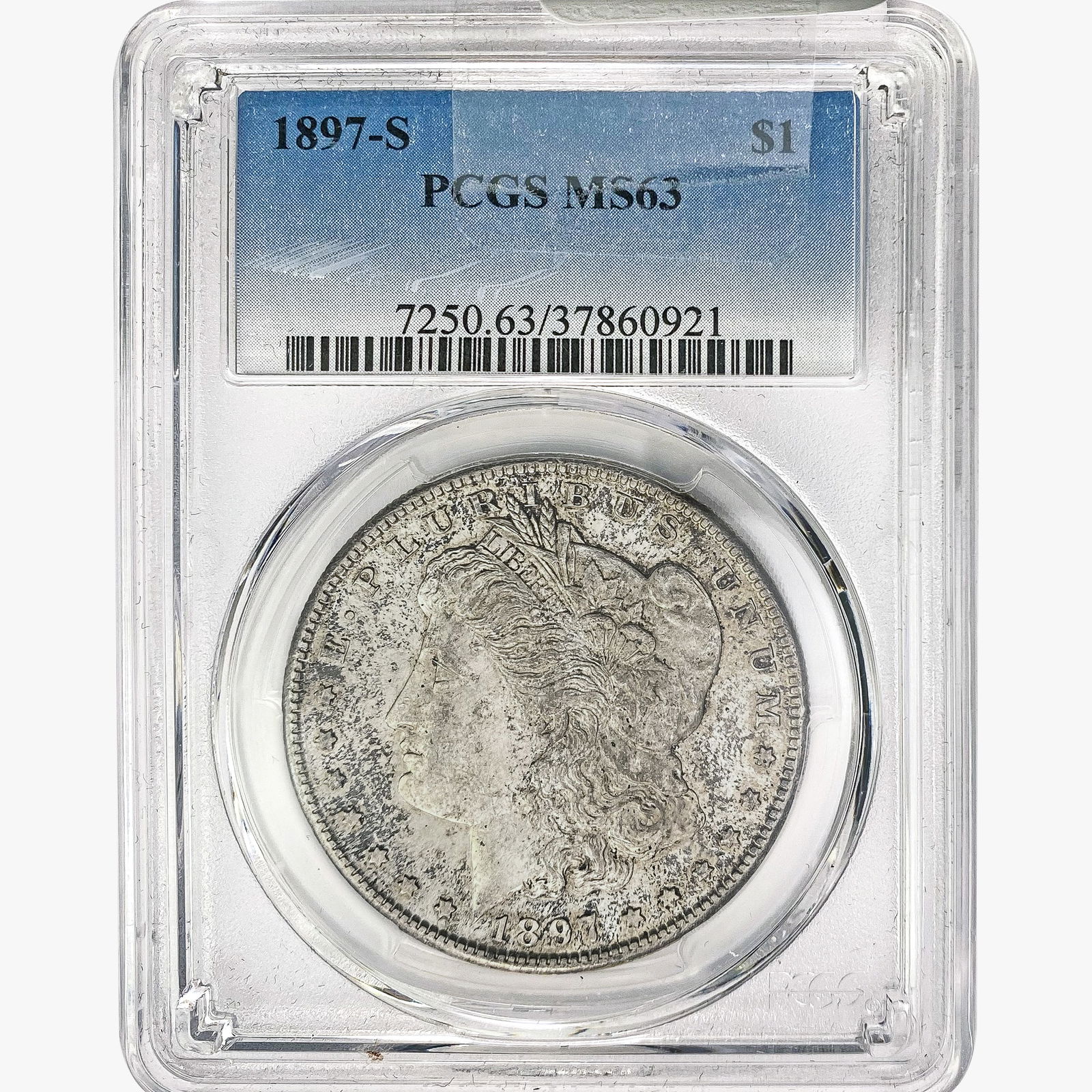 1897-s Morgan Silver Dollar PCGS MS63 (1 of 2)