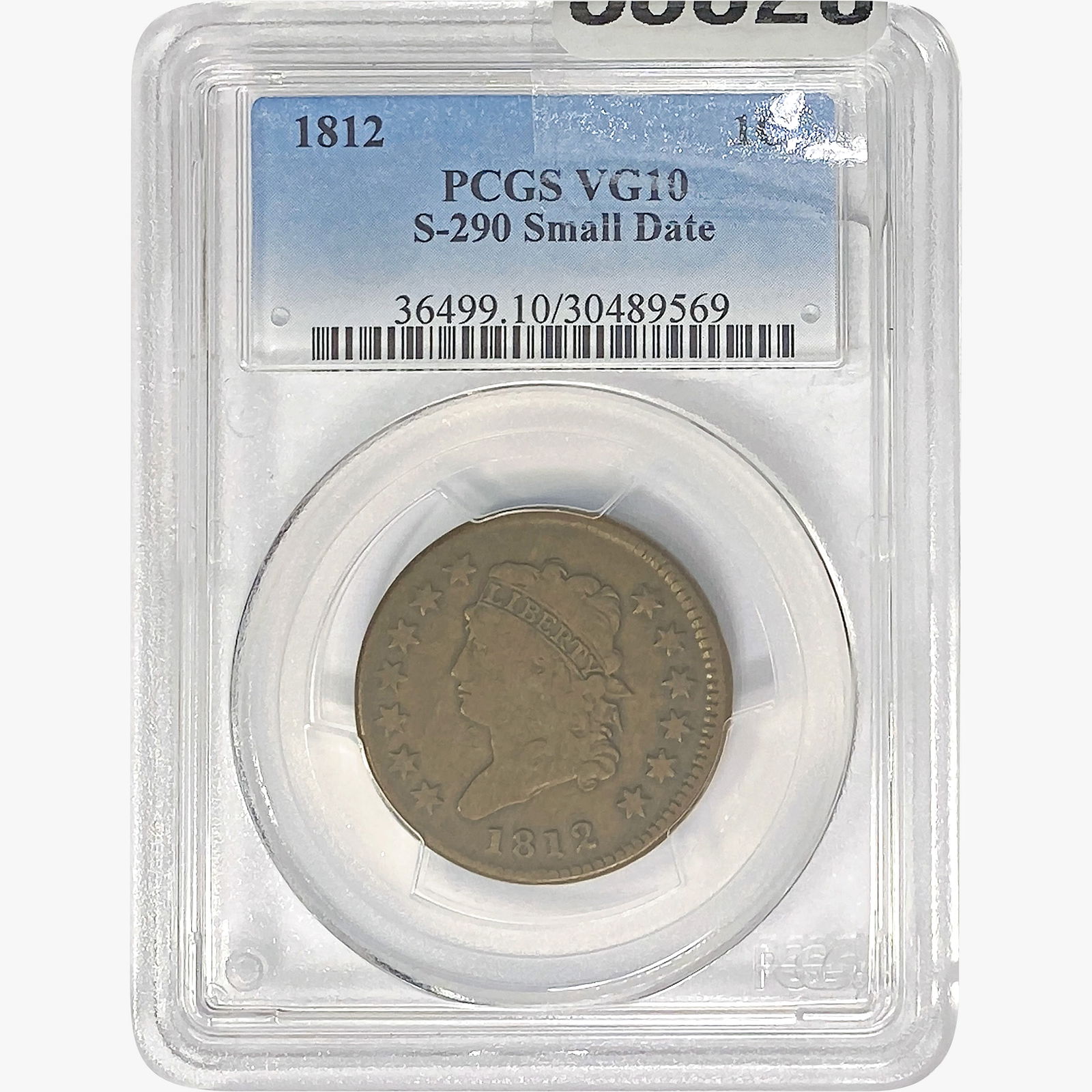 1812 Classic Head Large Cent PCGS VG10 (1 of 2)