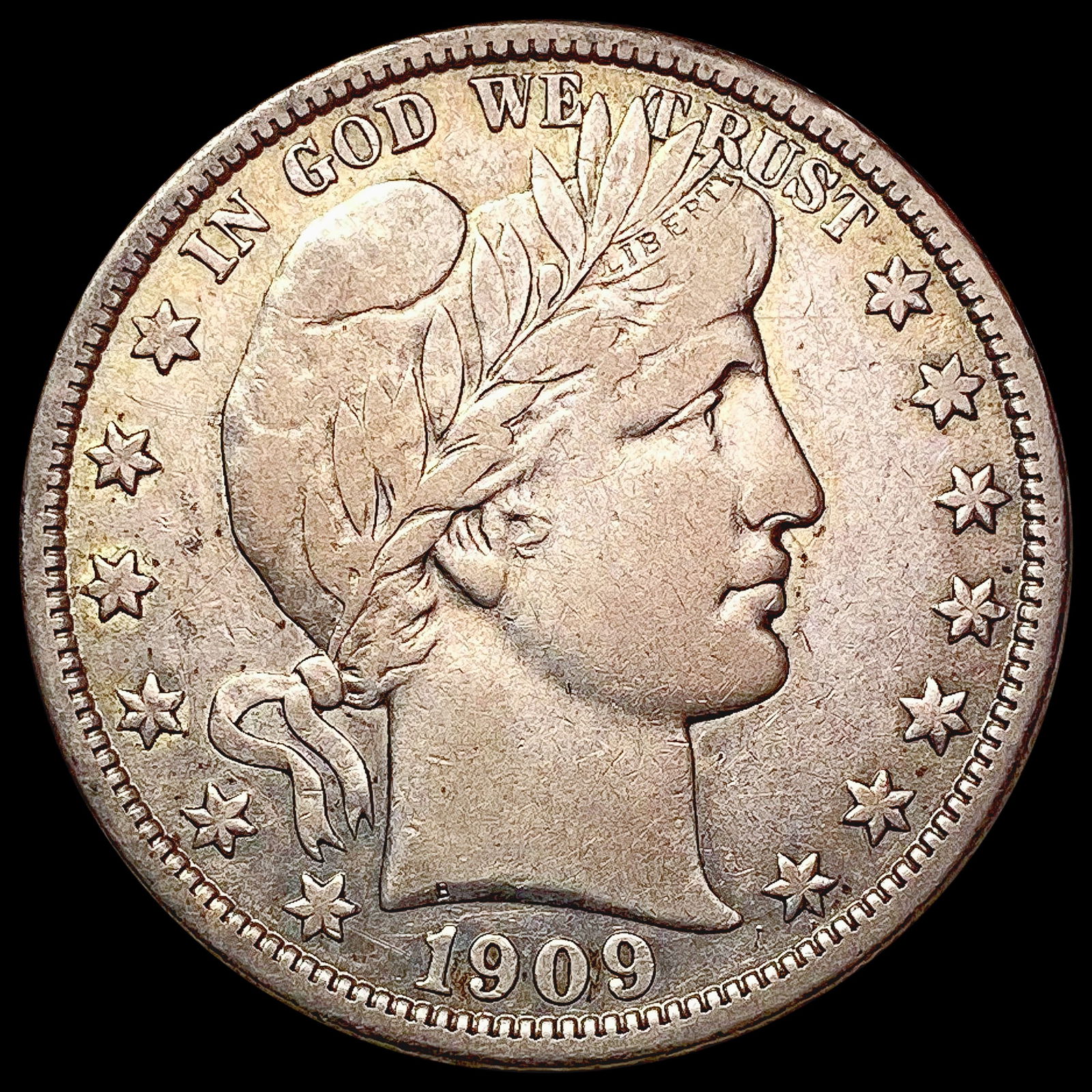 1909 Barber Half Dollar LIGHTLY CIRCULATED (1 of 2)