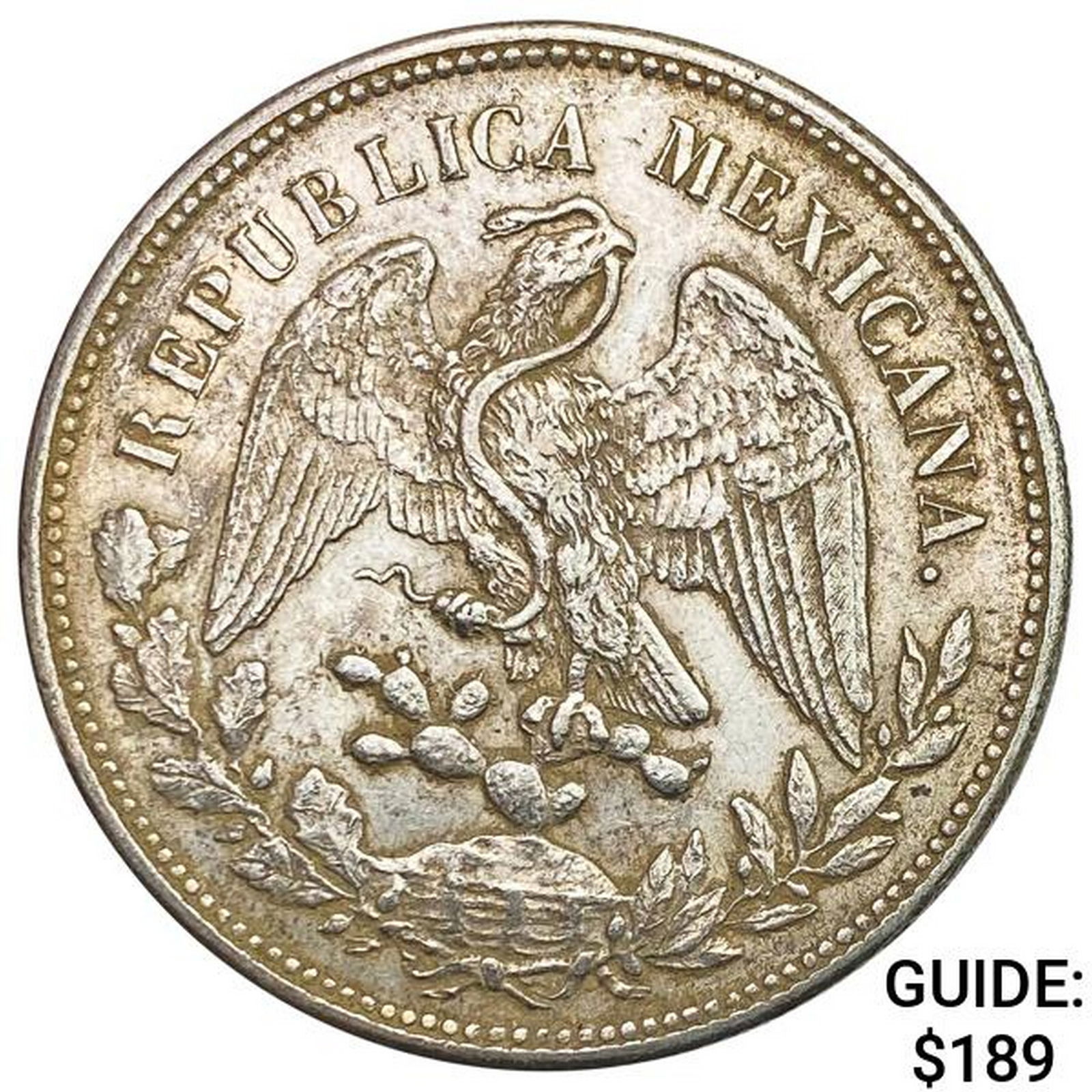 1909Mo GV Mexico Silver Peso CHOICE AU (1 of 2)