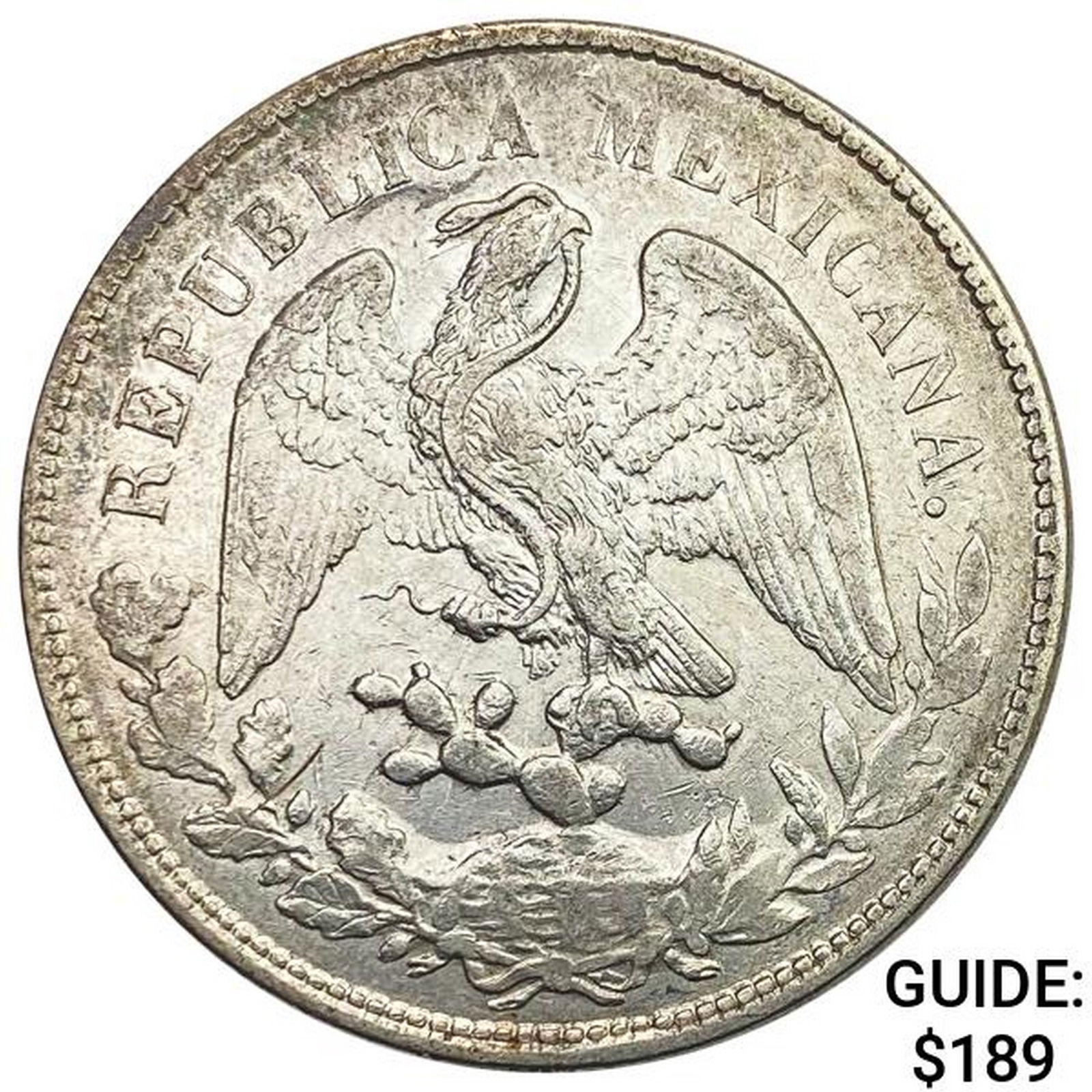 1899Go RS Mexico Silver Peso CHOICE AU (1 of 2)