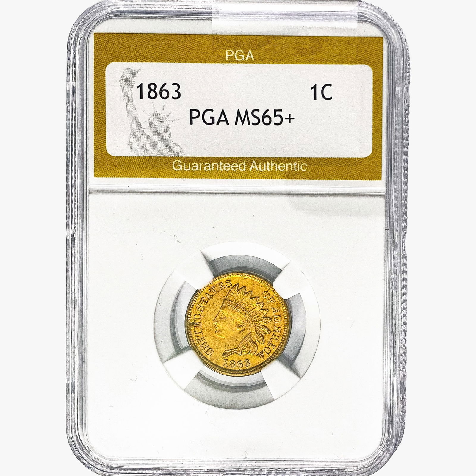 1863 Indian Head Cent PGA MS65+ (1 of 2)