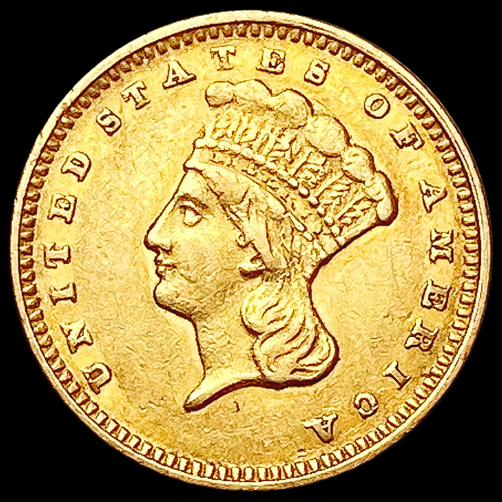 1874 Rare Gold Dollar CLOSELY UNCIRCULATED (1 of 2)