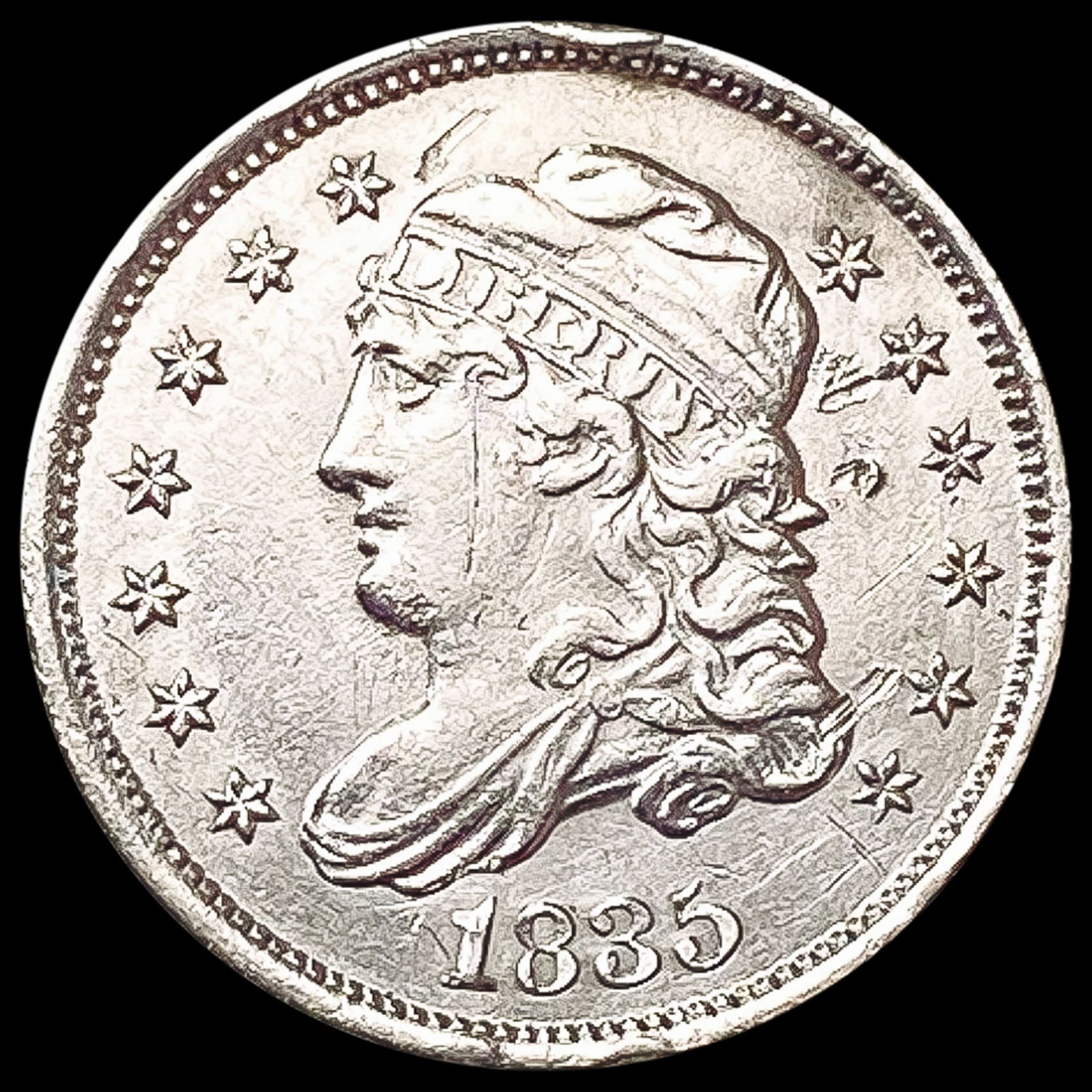 1835 Capped Bust Half Dime UNCIRCULATED (1 of 2)