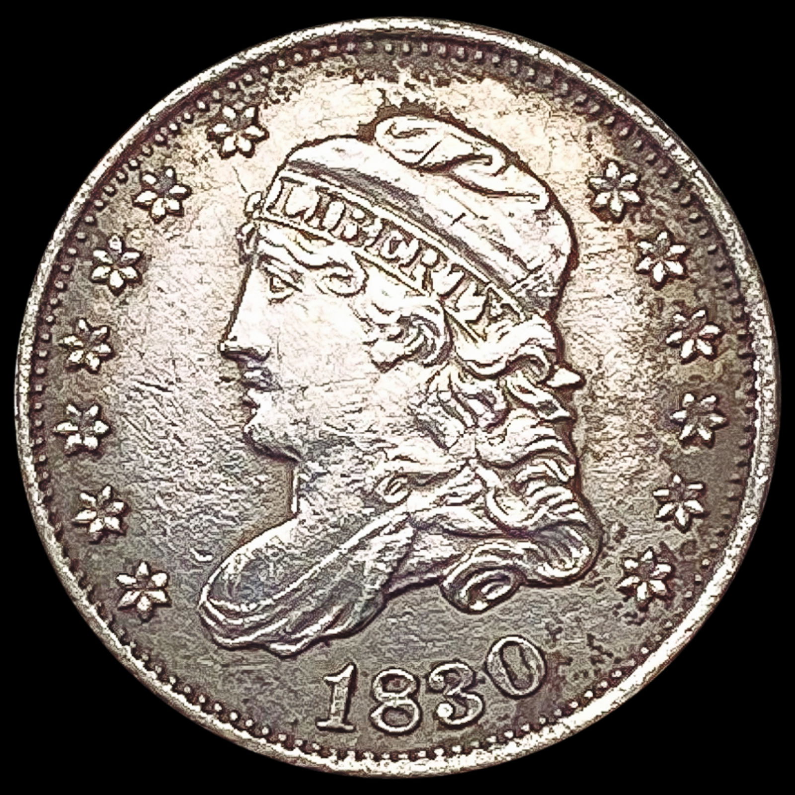 1830 Capped Bust Half Dime CLOSELY UNCIRCULATED (1 of 2)
