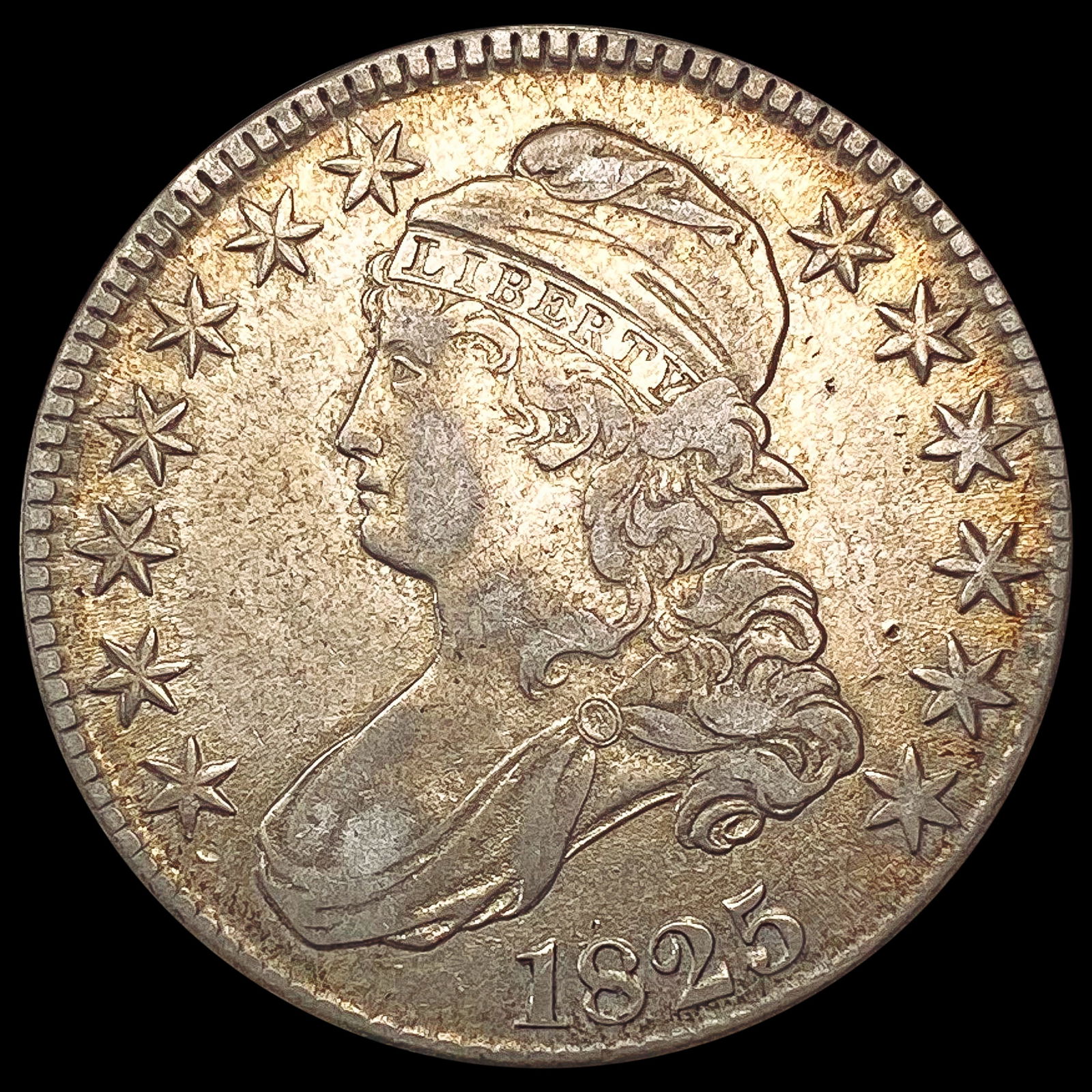 1825 Capped Bust Half Dollar CLOSELY UNCIRCULATED (1 of 2)