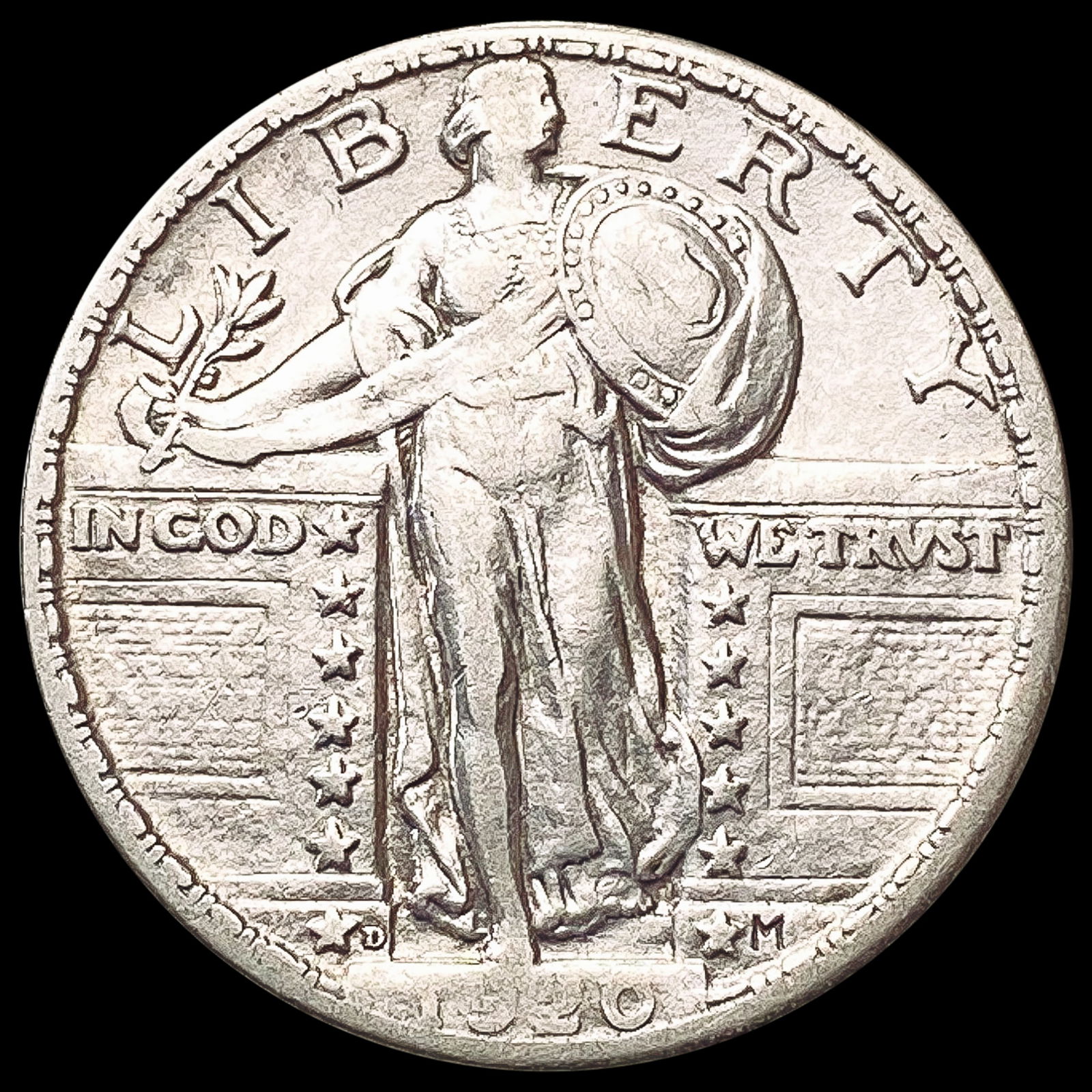 1920-D Standing Liberty Quarter NEARLY UNCIRCULATED (1 of 2)