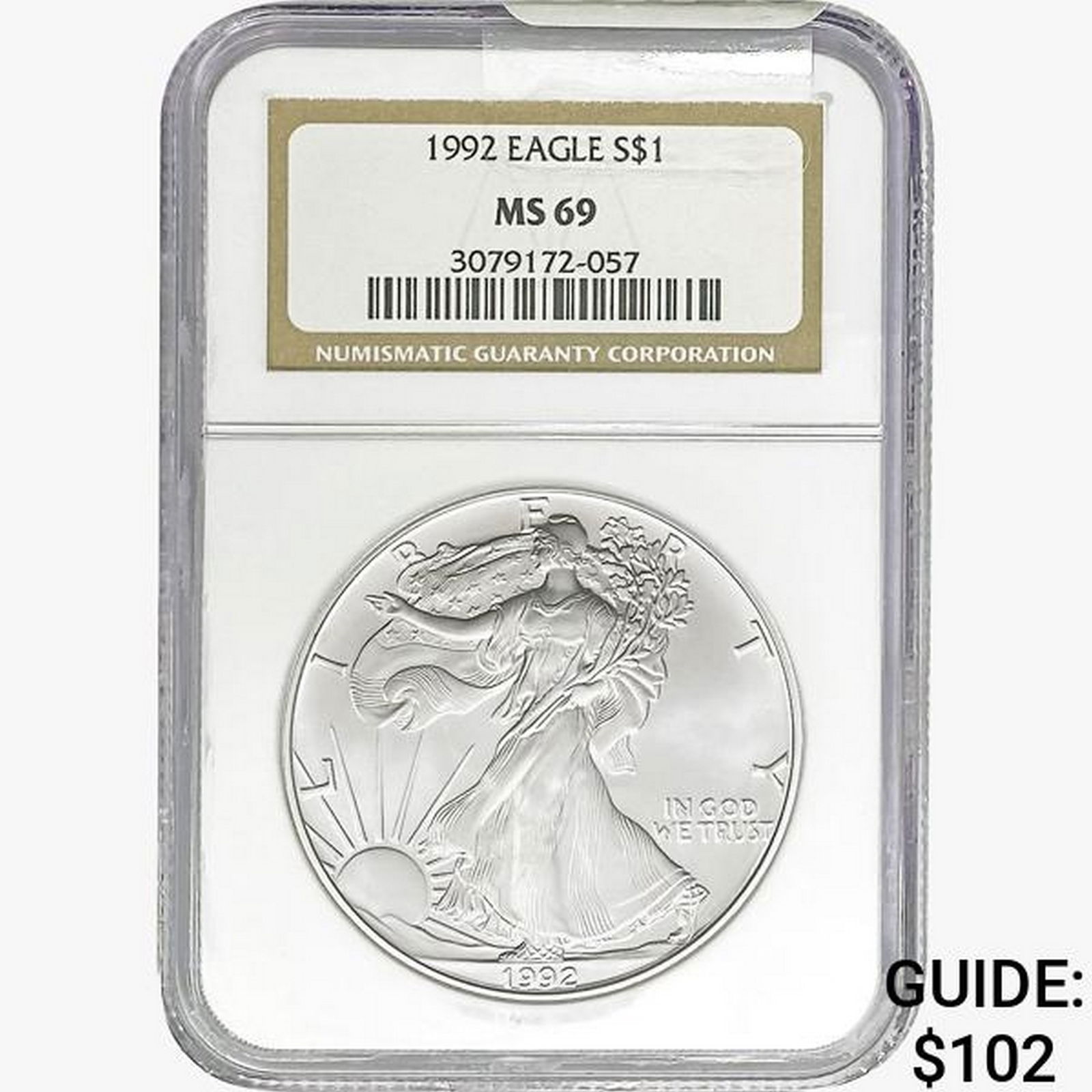 1992 Silver Eagle NGC MS69 (1 of 2)