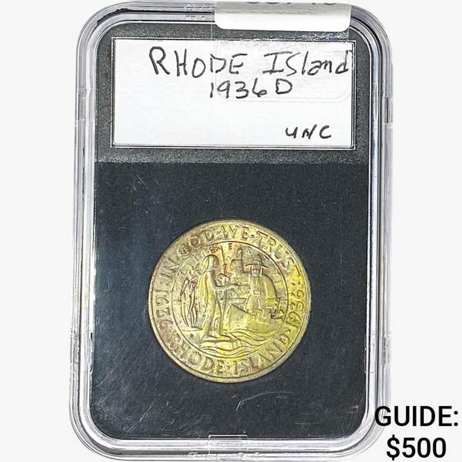 1936-D Rhode Island Half Dollar UNC (1 of 2)