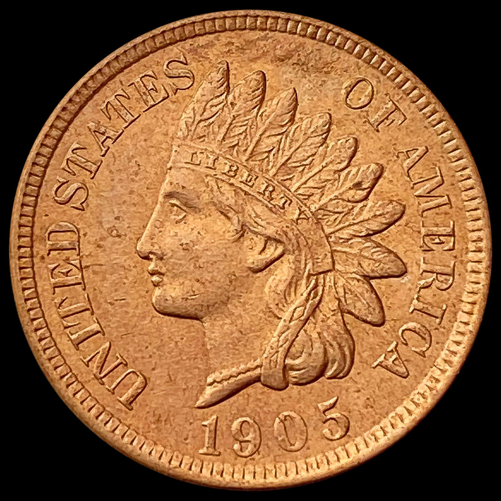 1905 RED Indian Head Cent CHOICE BU (1 of 2)