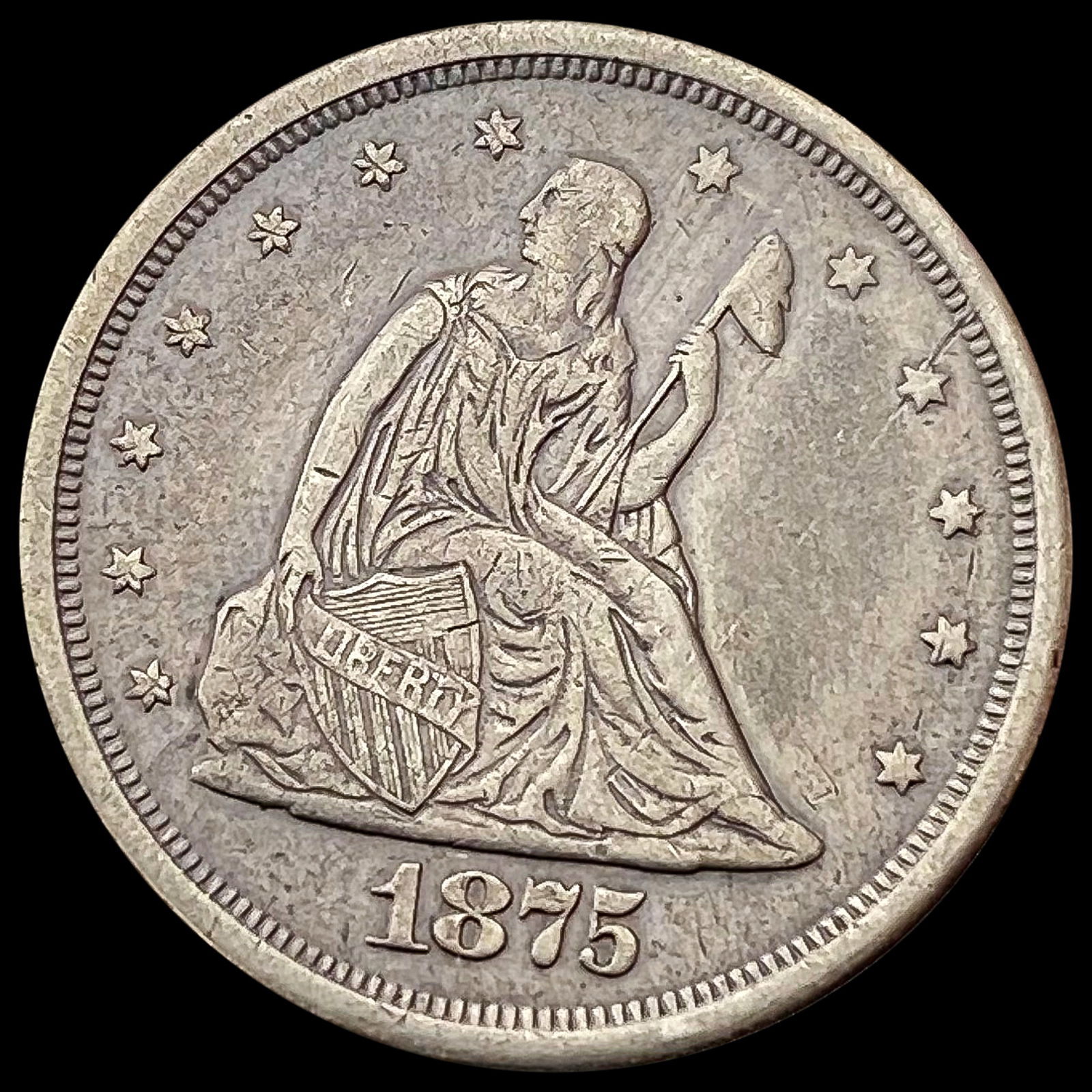 1875-S Twenty Cent Piece CLOSELY UNCIRCULATED (1 of 2)