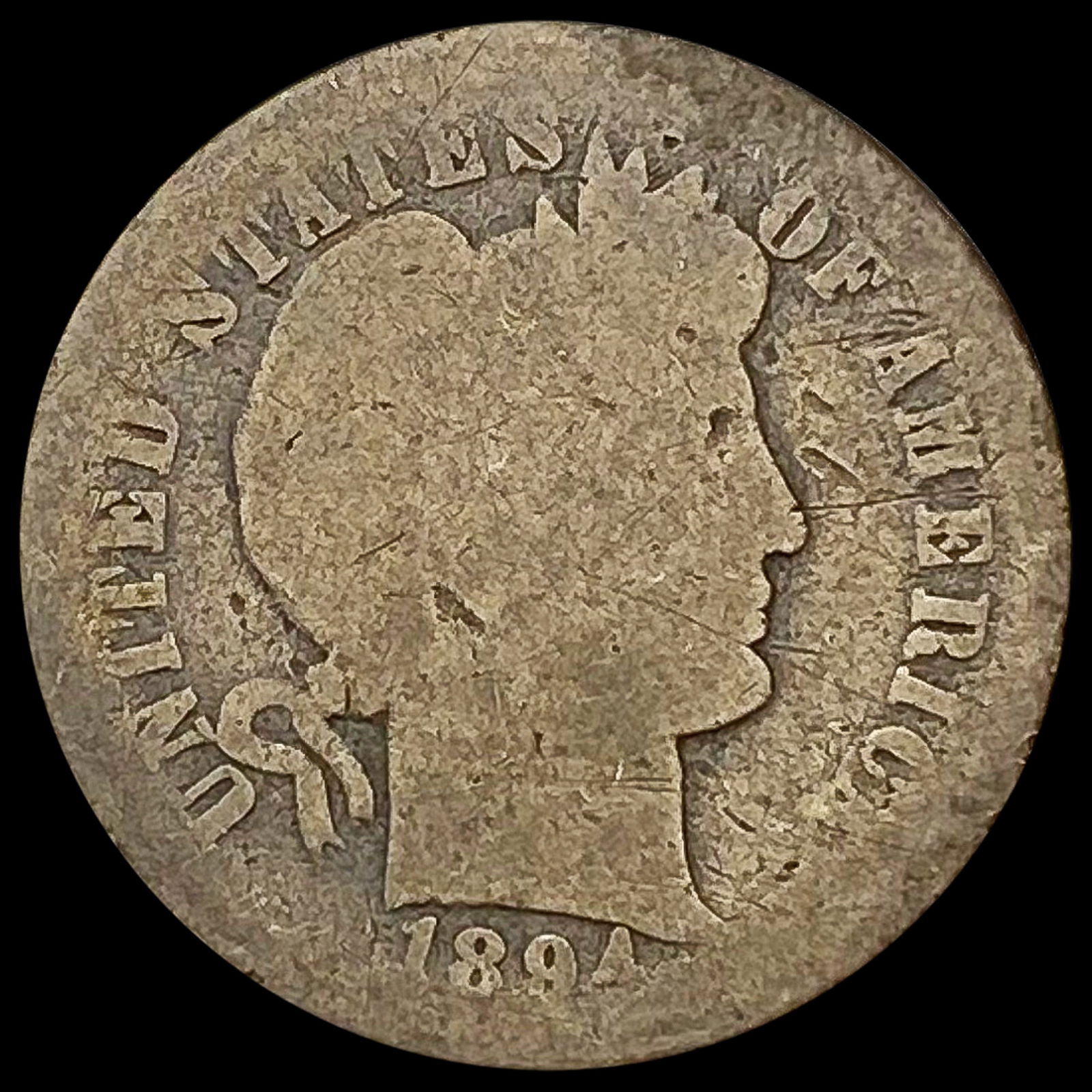 1894-O Barber Dime NICELY CIRCULATED (1 of 2)