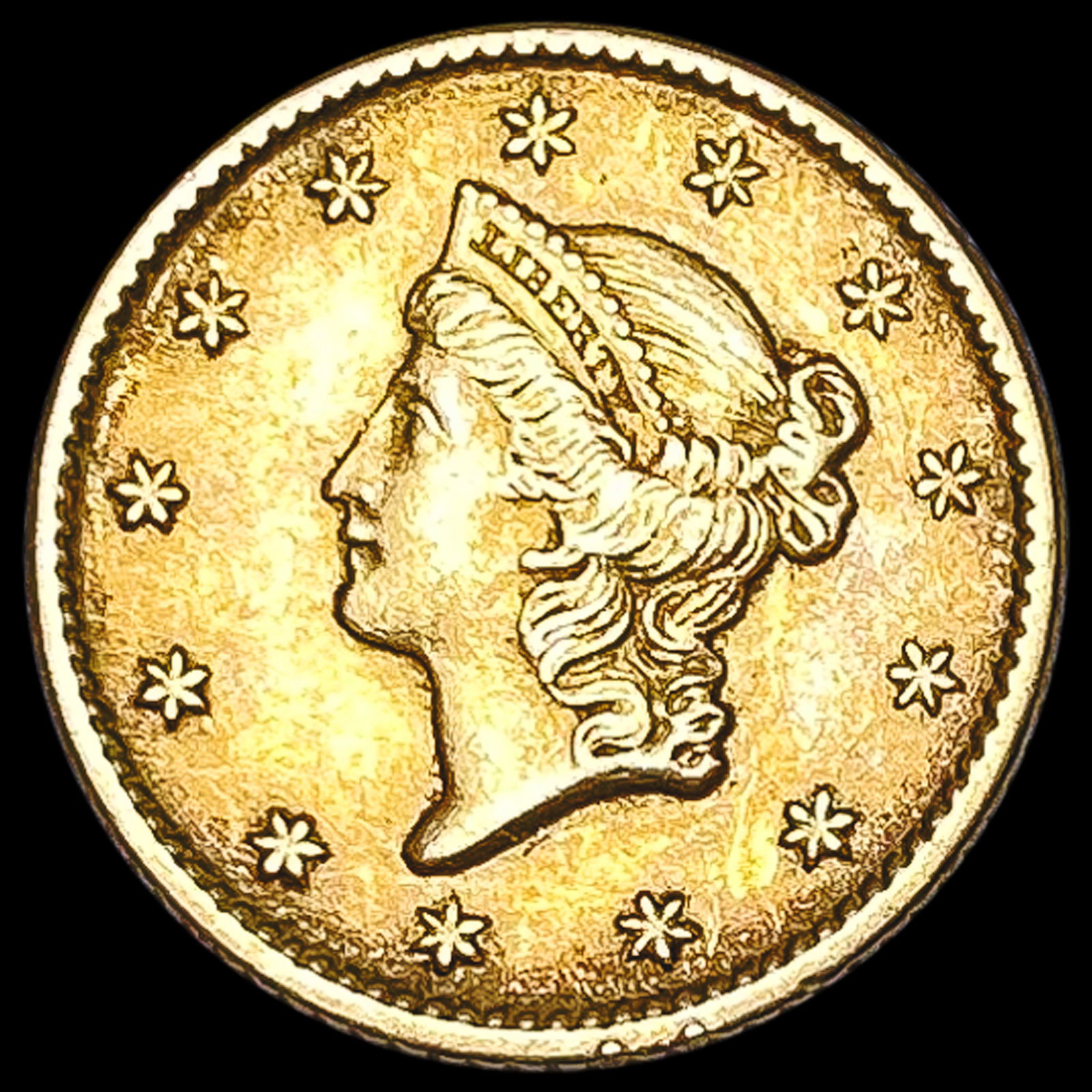 1852 Rare Gold Dollar CLOSELY UNCIRCULATED (1 of 2)