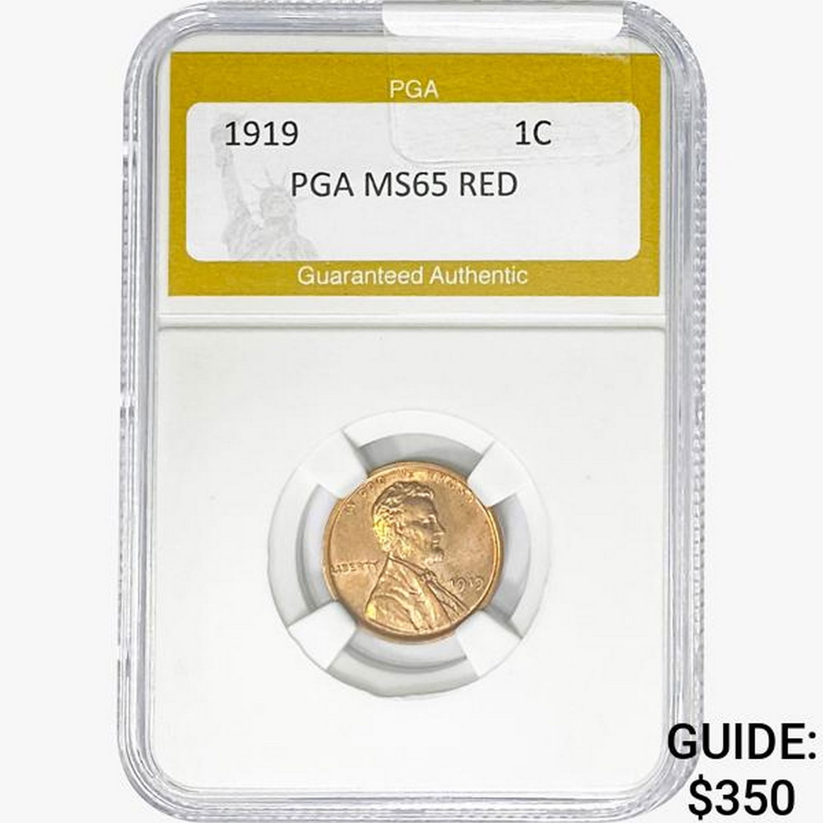 1919 Wheat Cent PGA MS65 RED (1 of 2)