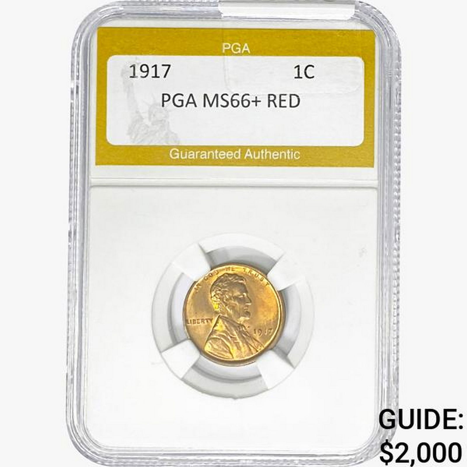 1917 Wheat Cent PGA MS66+ RED (1 of 2)