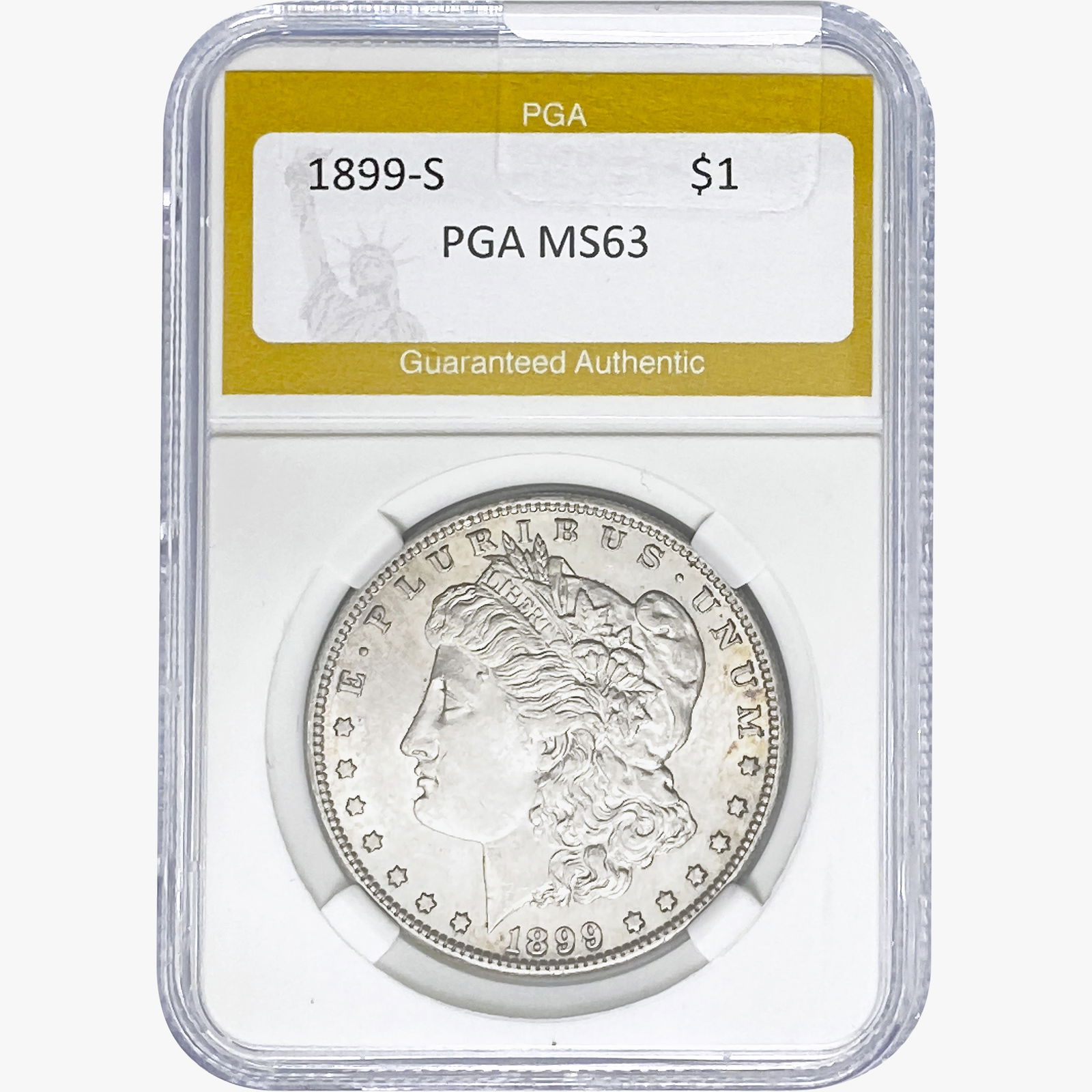 1899-S Morgan Silver Dollar PGA MS63 (1 of 2)