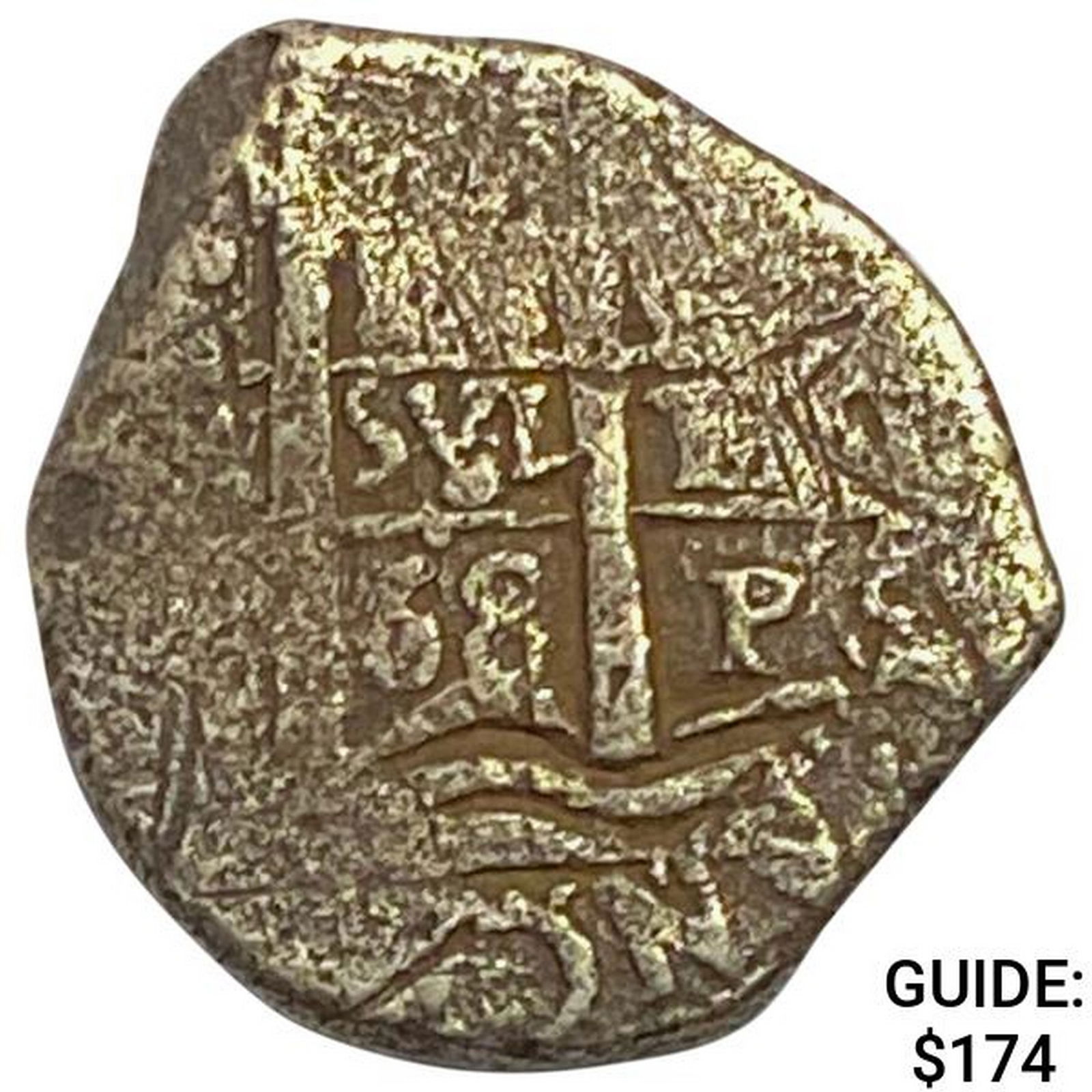 1500-1600's Spanish Empire Silver 1 Reales Cob NEARLY UNCIRCULATED (1 of 2)