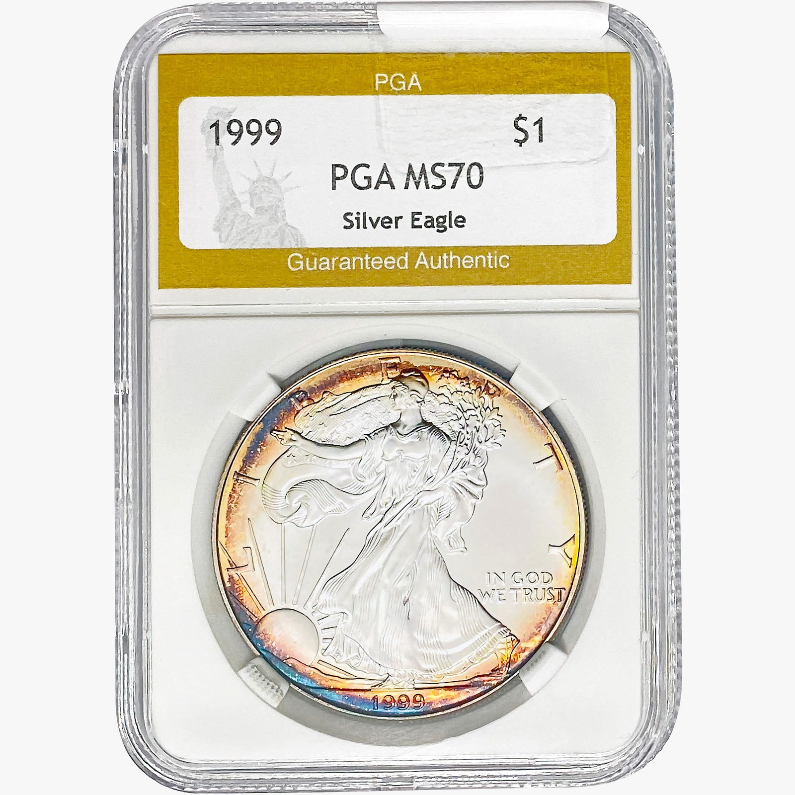 1999 American Silver Eagle PGA MS70 (1 of 2)