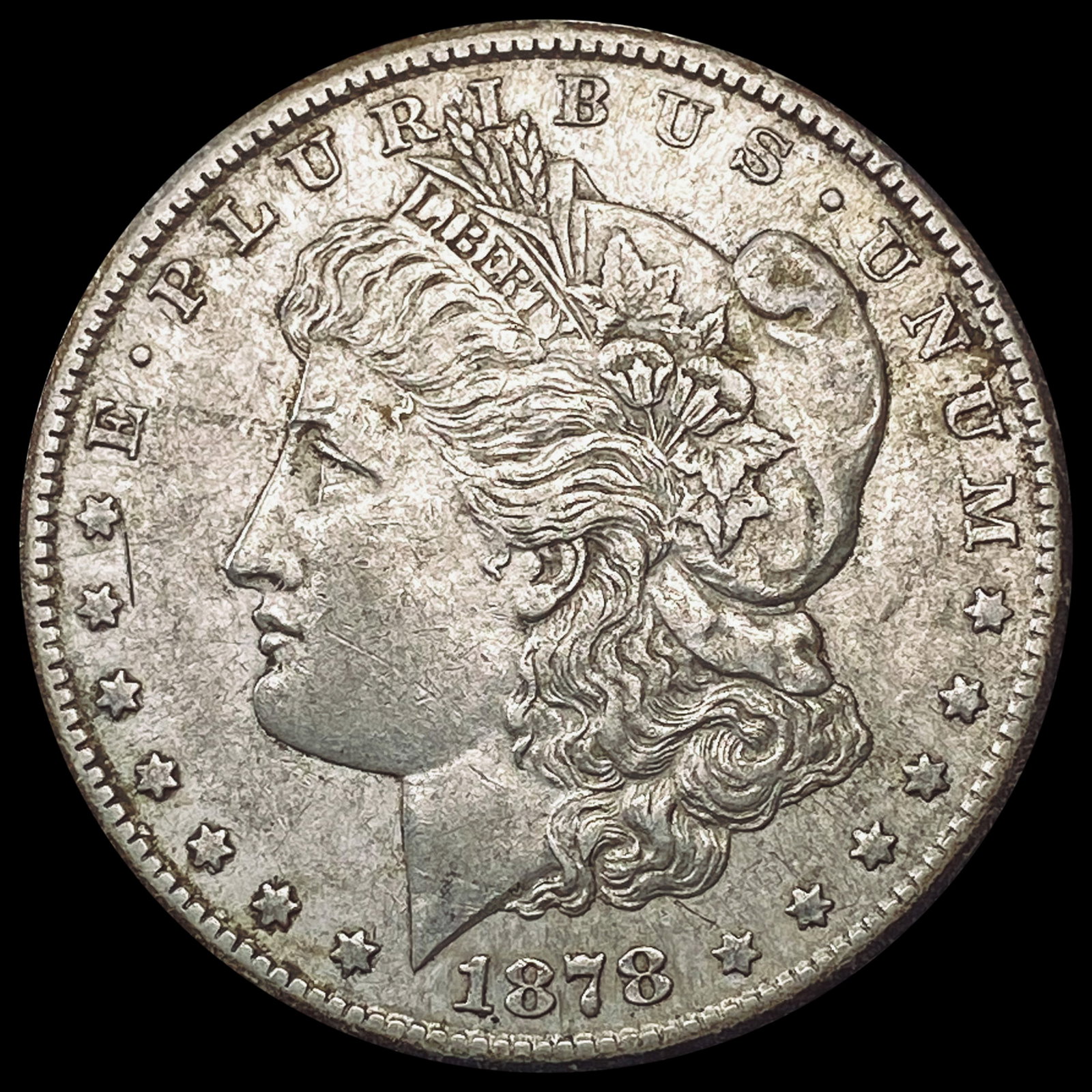1878-CC Morgan Silver Dollar CLOSELY UNCIRCULATED: 1878-CC Morgan Silver Dollar CLOSELY UNCIRCULATED