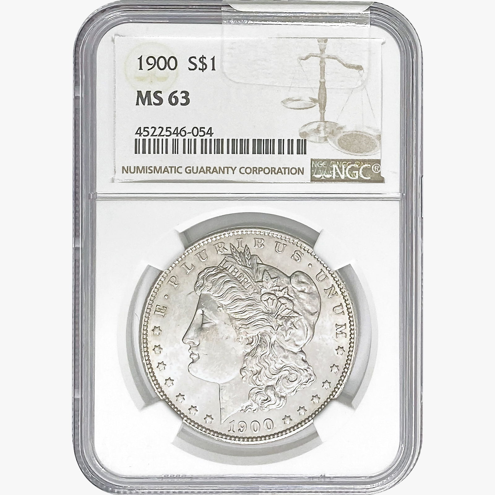 1900 Morgan Silver Dollar NGC MS63 (1 of 2)