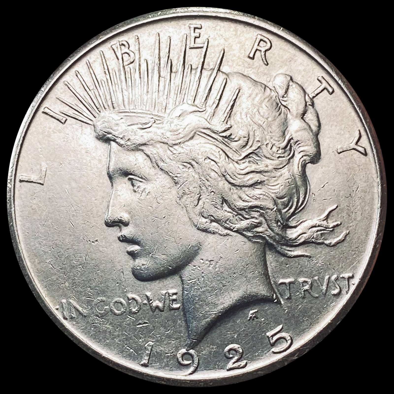 1925-S Silver Peace Dollar CLOSELY UNCIRCULATED: 1925-S Silver Peace Dollar CLOSELY UNCIRCULATED