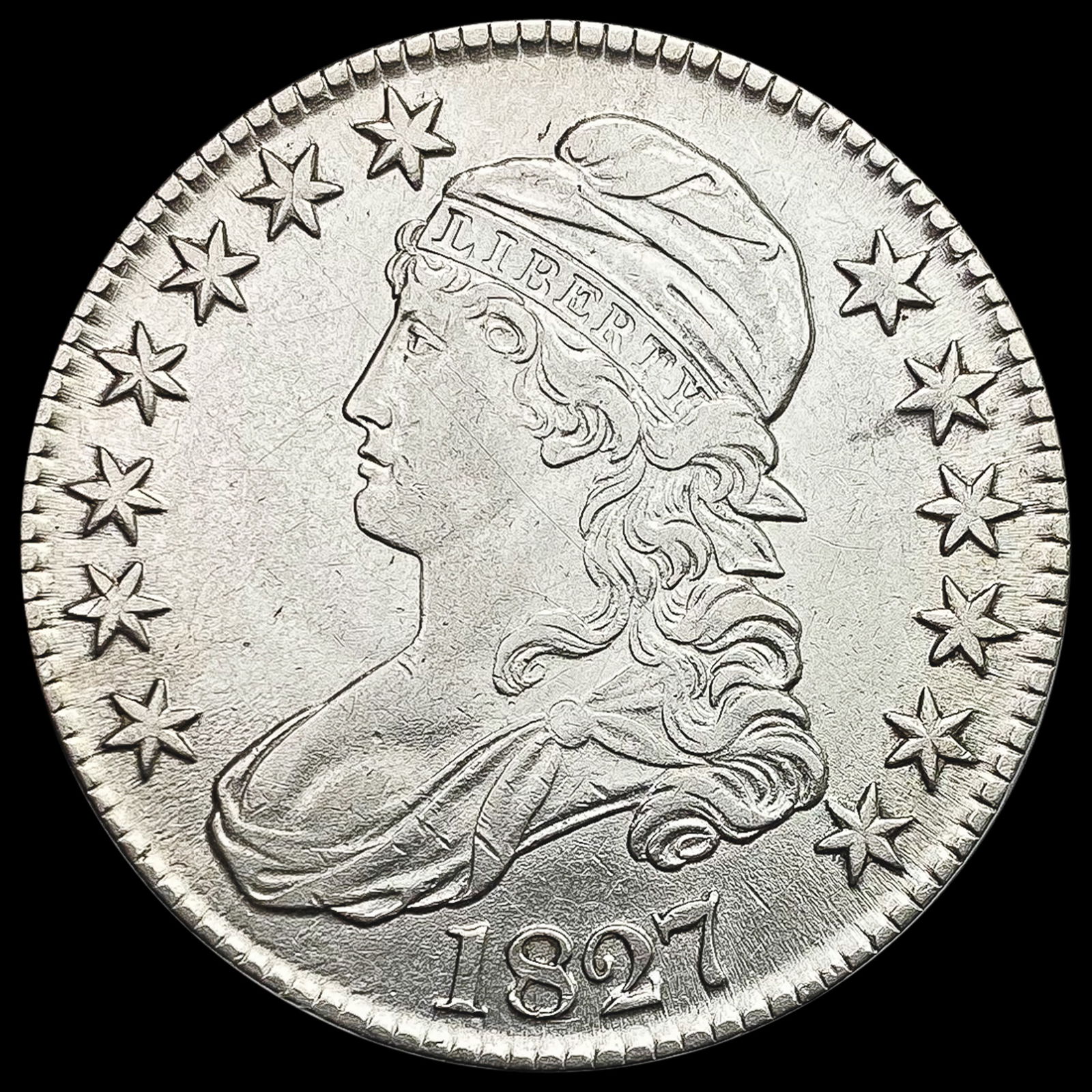 1827 Capped Bust Half Dollar UNCIRCULATED (1 of 2)