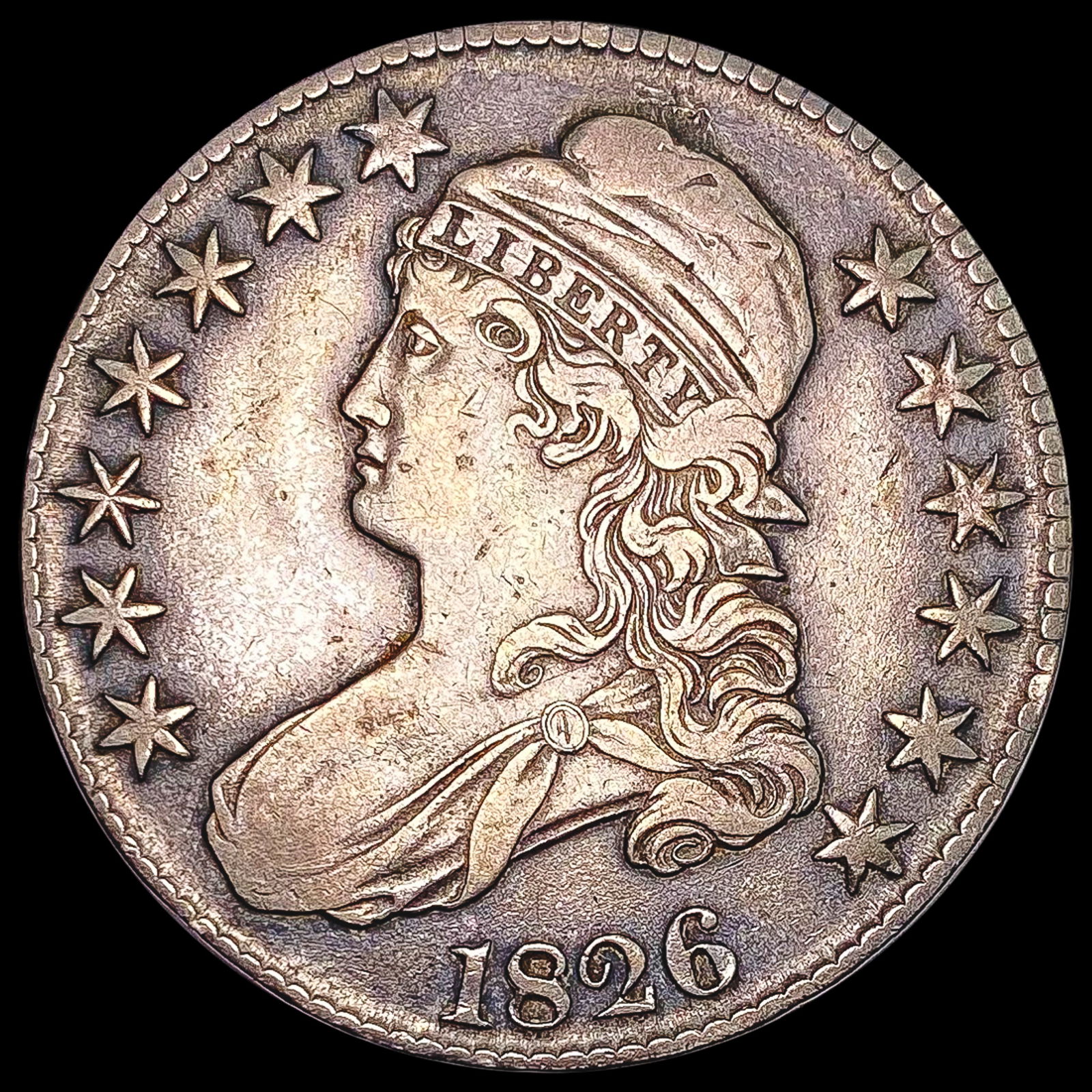 1826 Capped Bust Half Dollar CLOSELY UNCIRCULATED (1 of 2)