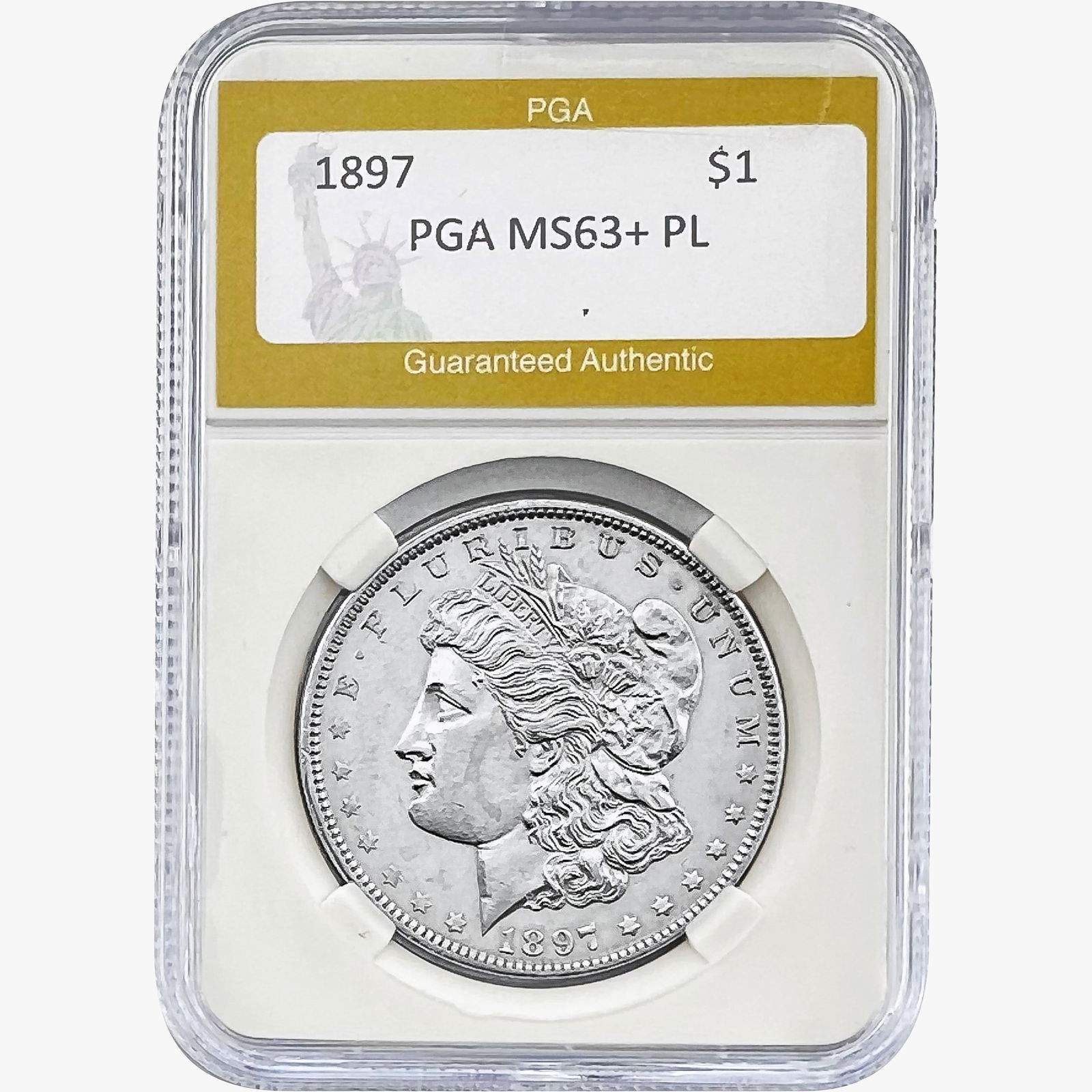 1897 Morgan Silver Dollar PGA MS63+ PL (1 of 2)