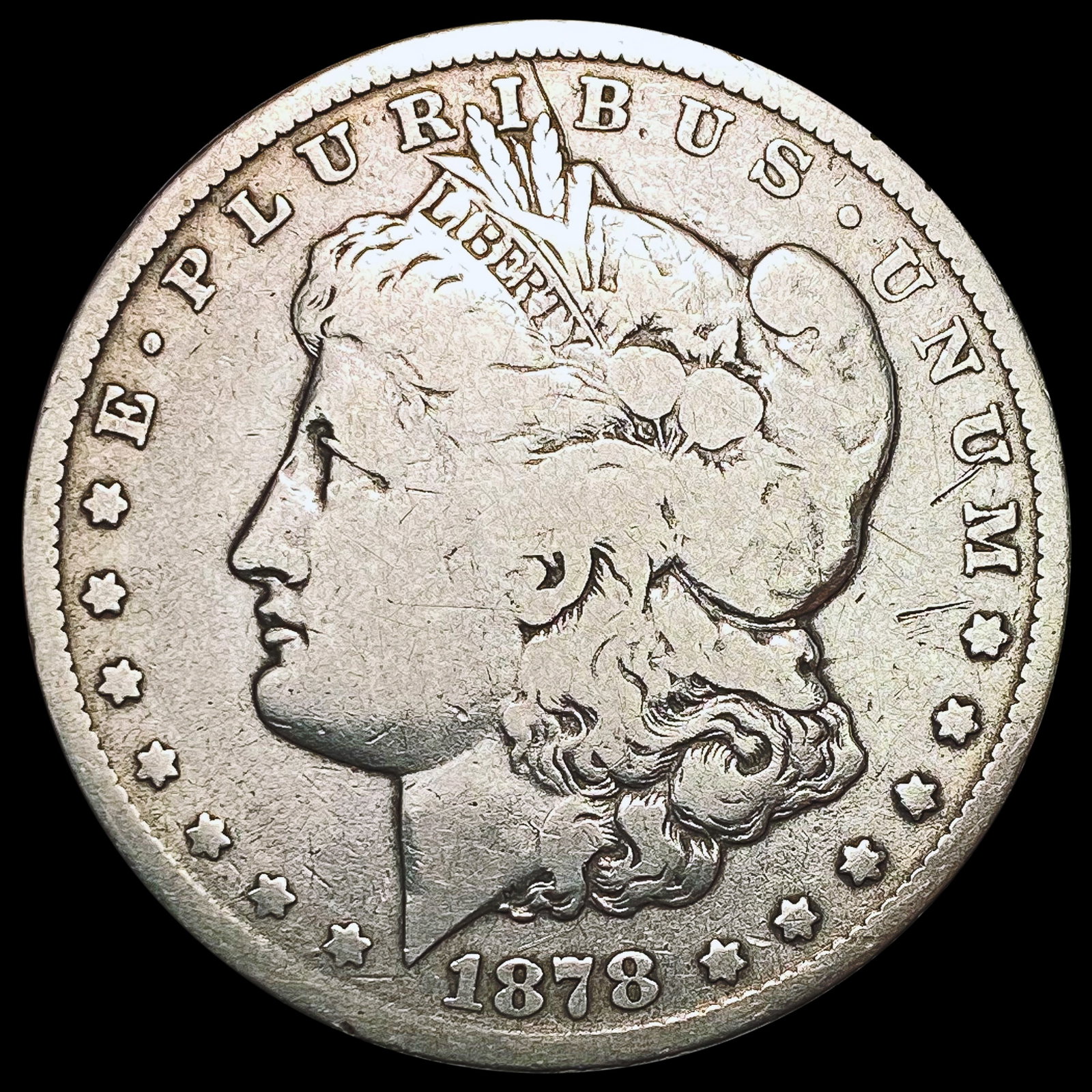 1878-CC Morgan Silver Dollar NICELY CIRCULATED: 1878-CC Morgan Silver Dollar NICELY CIRCULATED