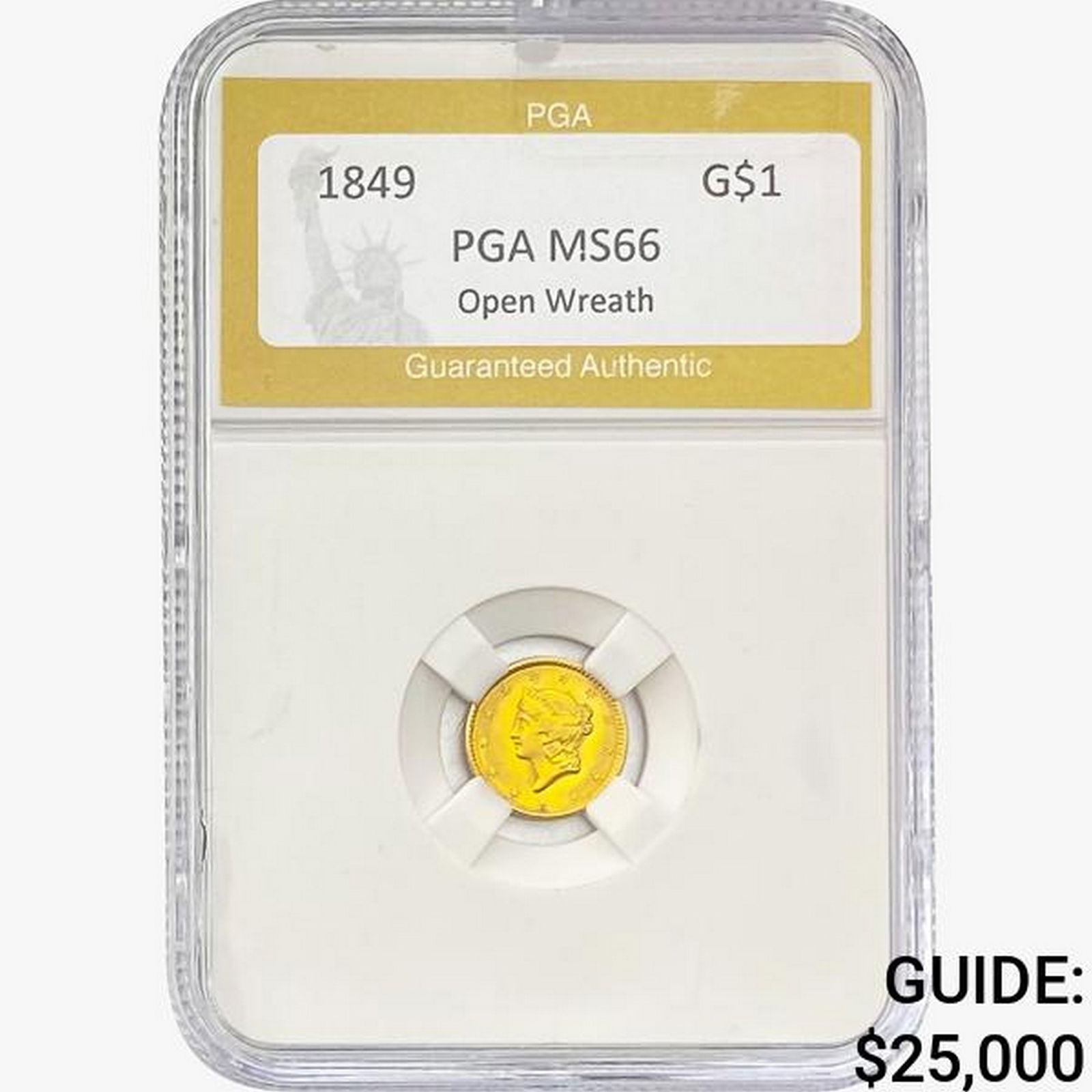 1849 Rare Gold Dollar PGA MS66 (1 of 2)