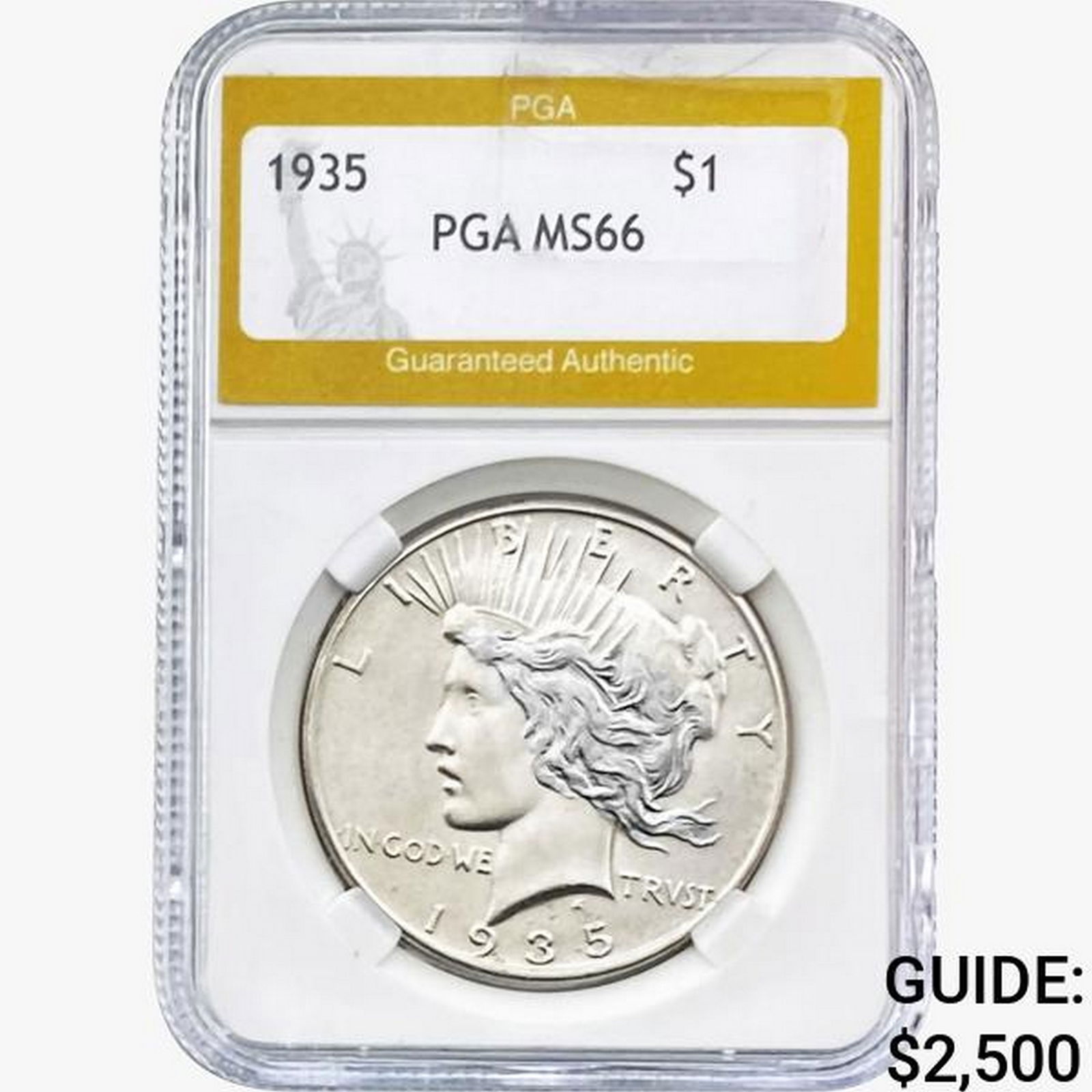 1935 Silver Peace Dollar PGA MS66 (1 of 2)