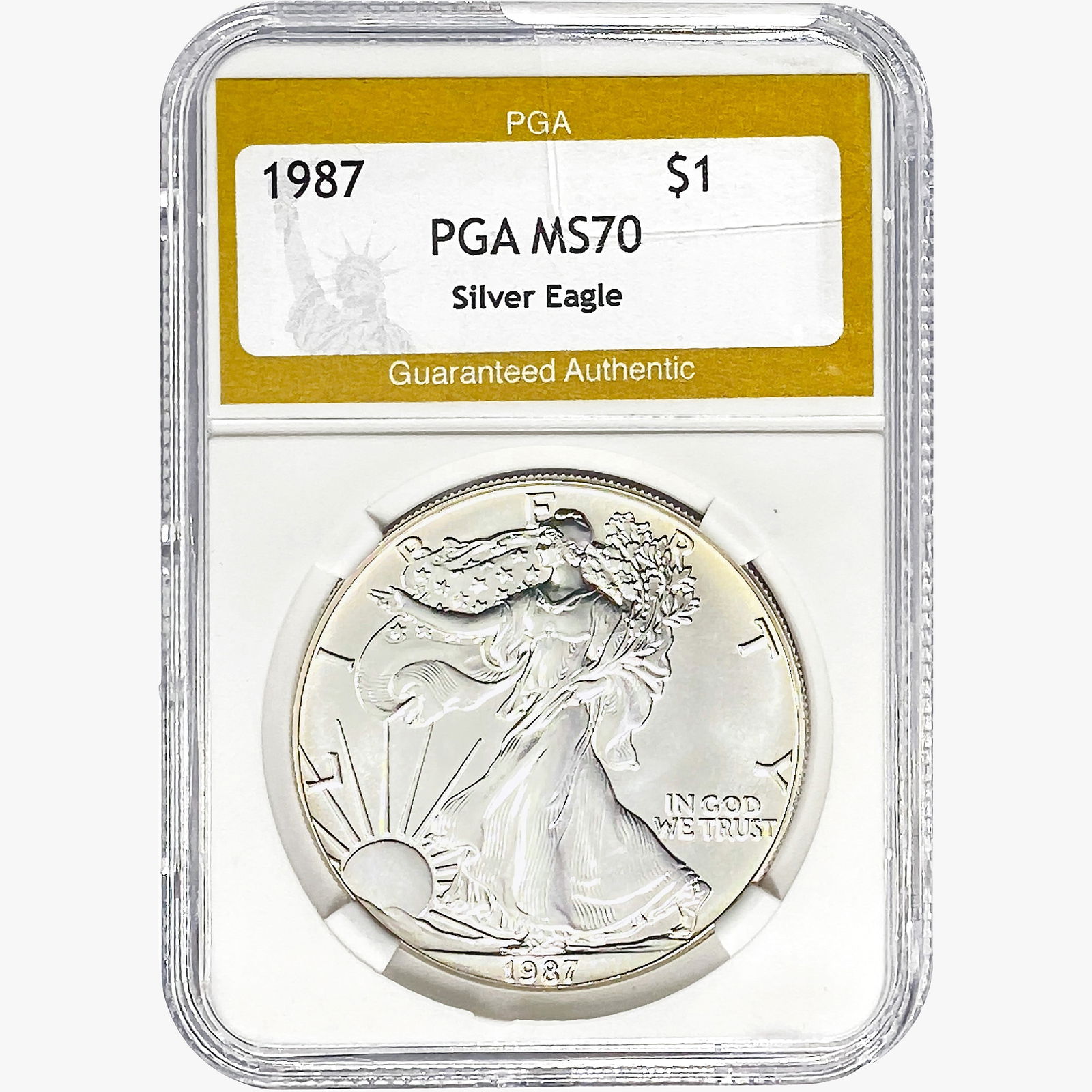 1987 American Silver Eagle PGA MS70 (1 of 2)