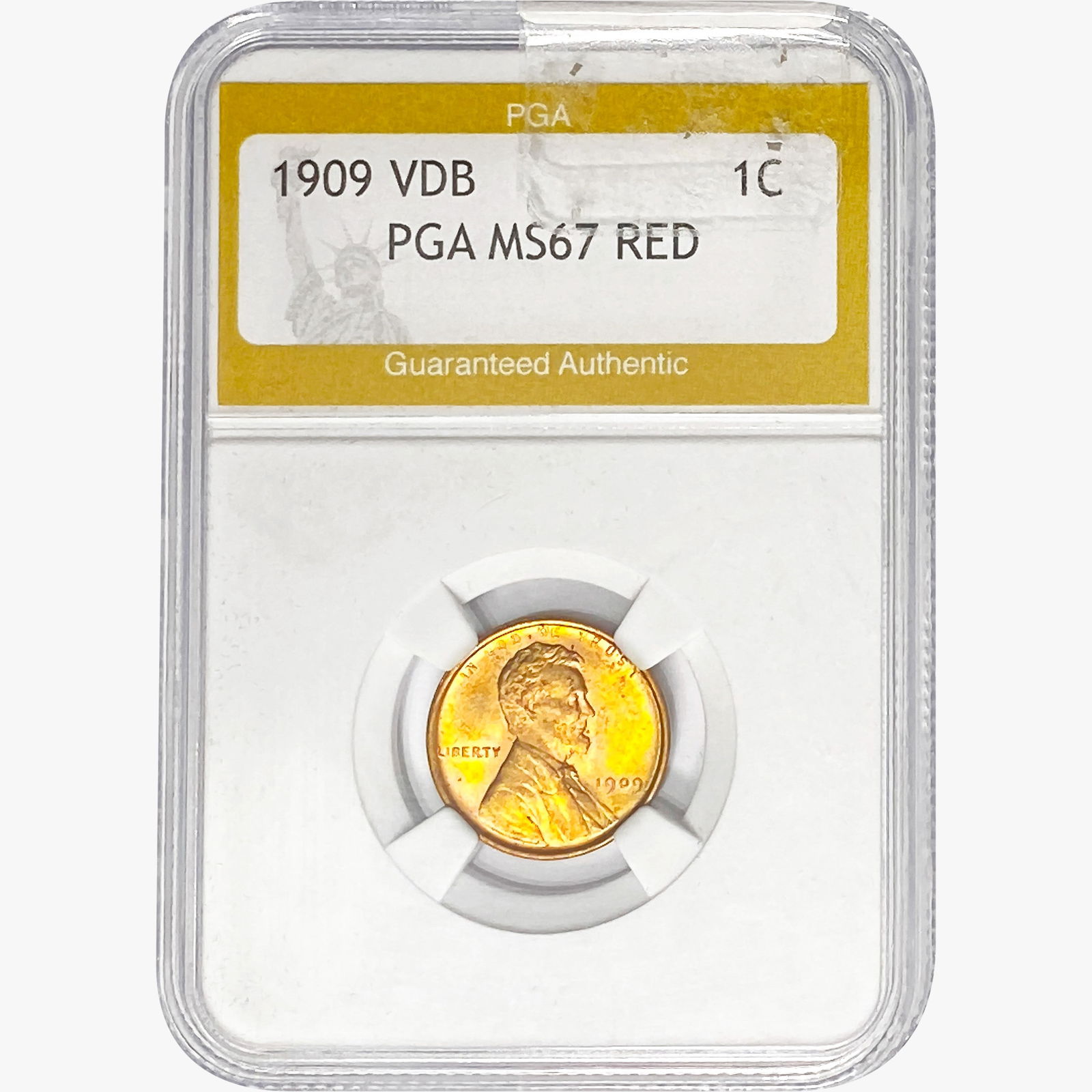 1909 Wheat Cent PGA MS67 RED VDB (1 of 2)