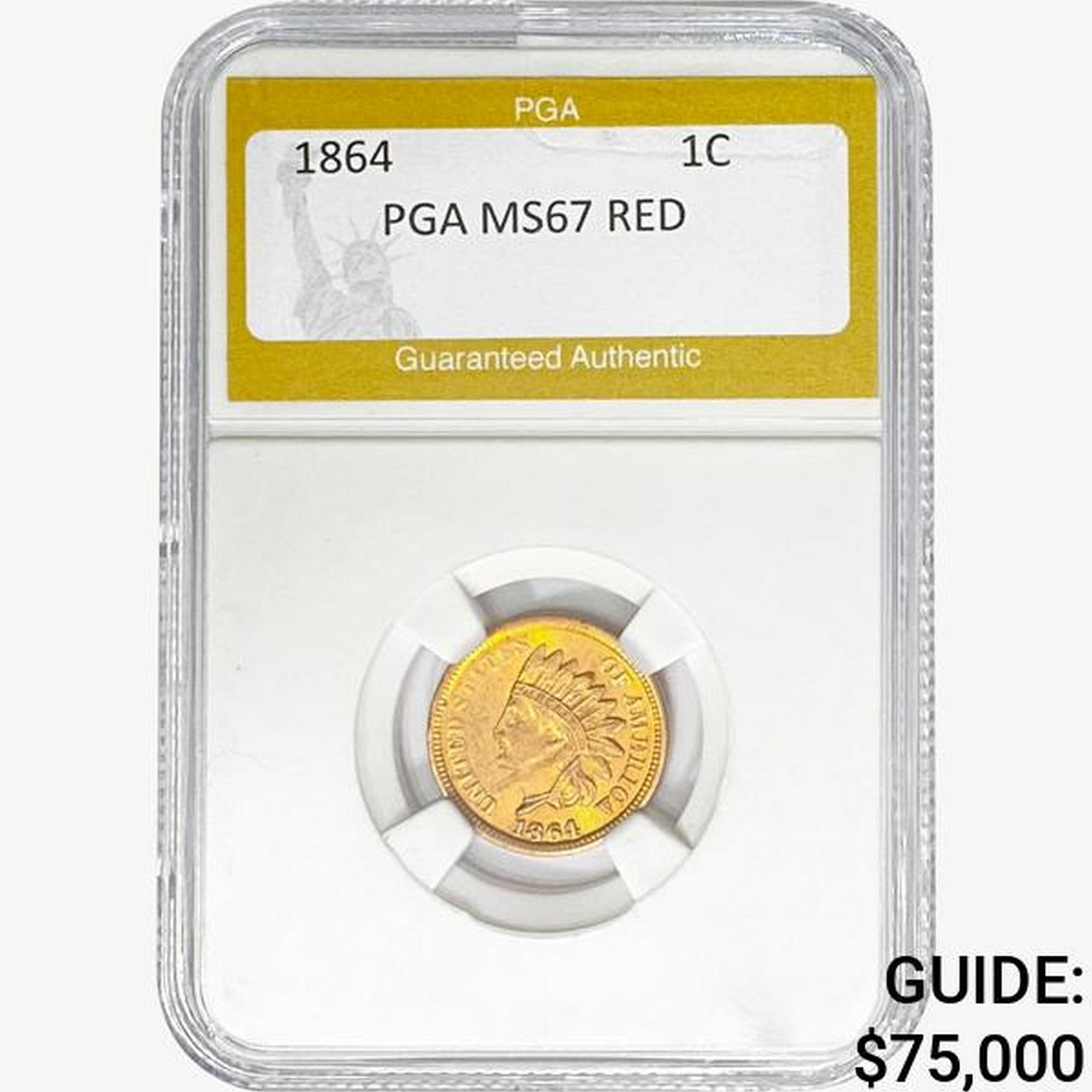 1864 Indian Head Cent PGA MS67 RED (1 of 2)