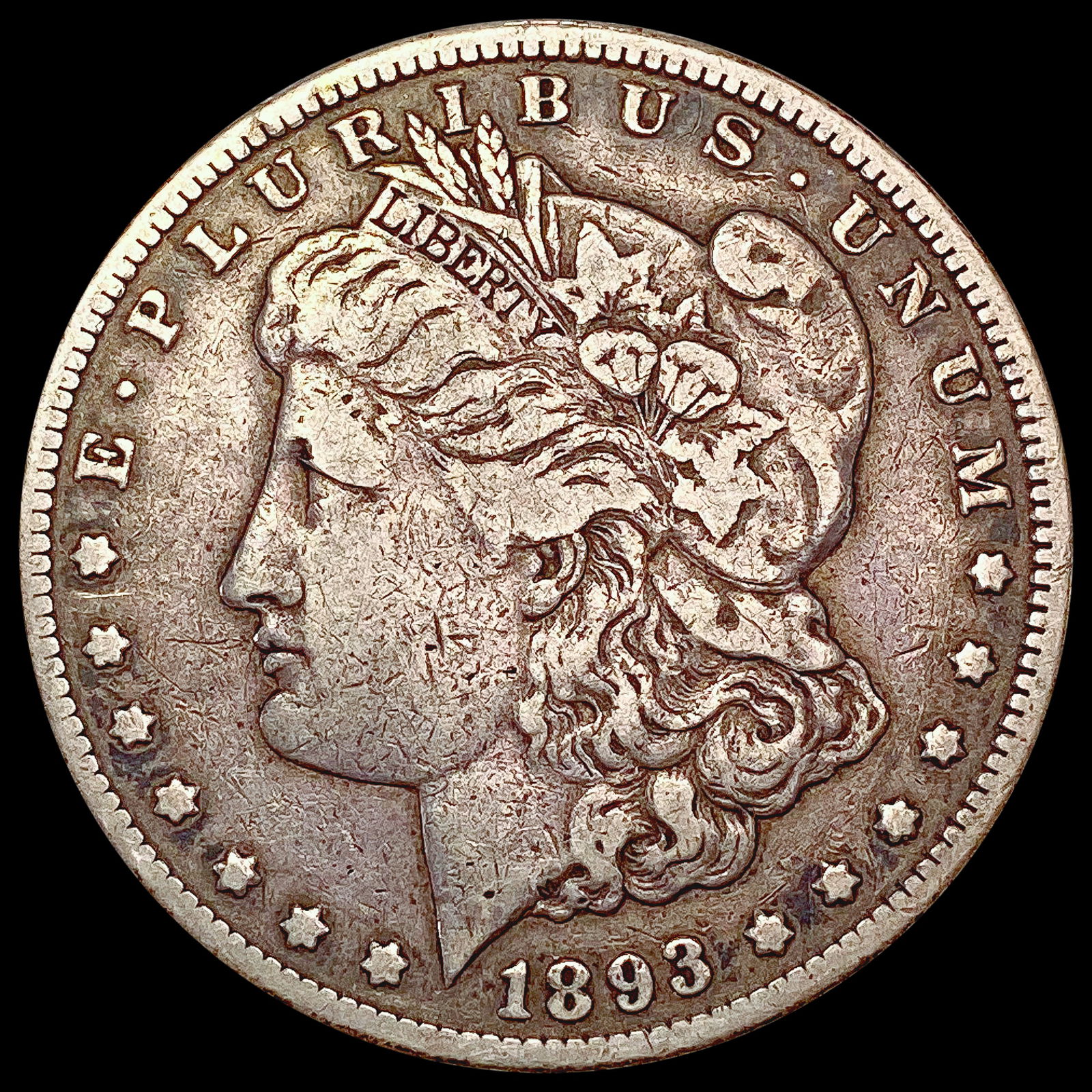 1893-CC Morgan Silver Dollar LIGHTLY CIRCULATED (1 of 2)
