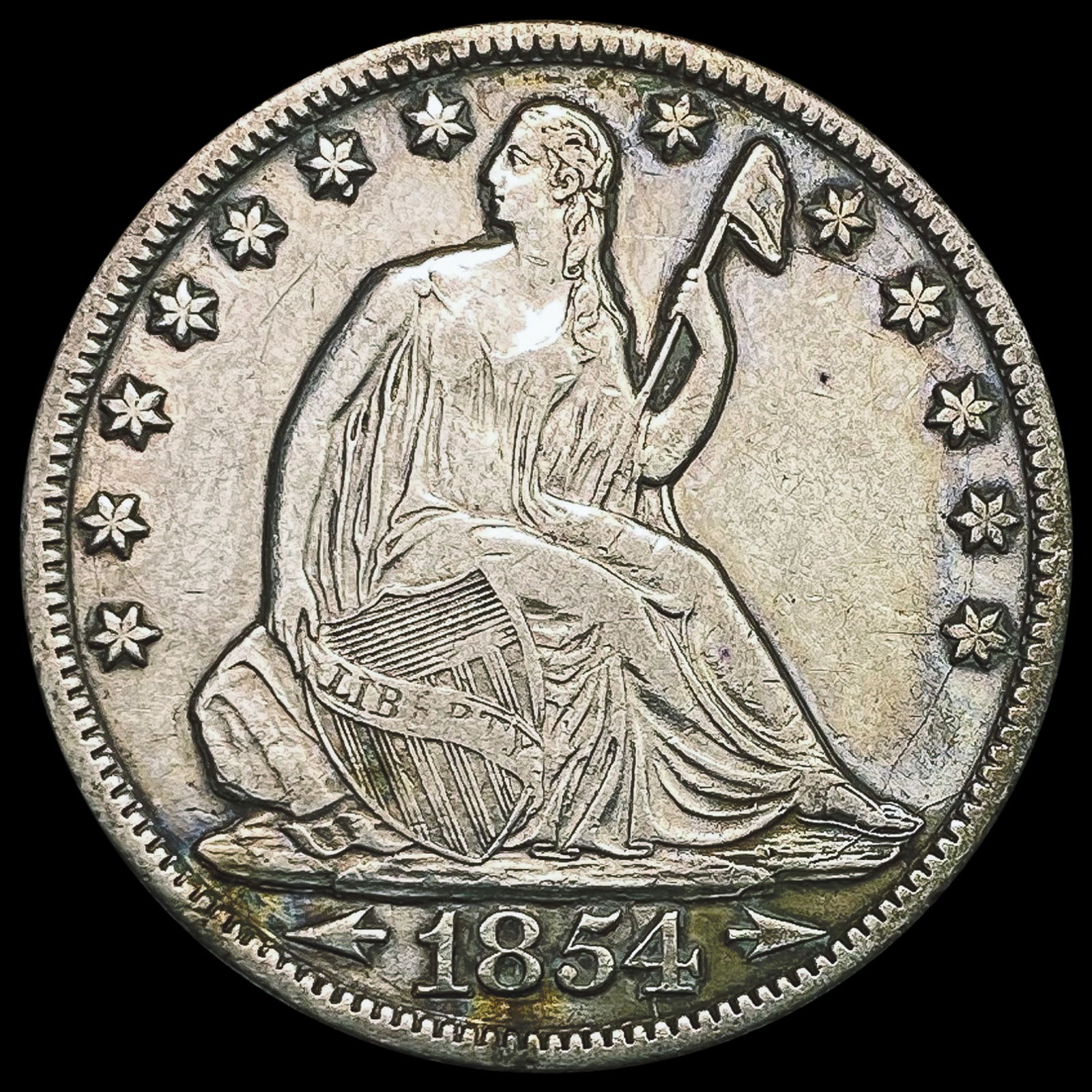 1854-O Arrows Seated Liberty Half Dollar CLOSELY UNCIRCULATED (1 of 2)