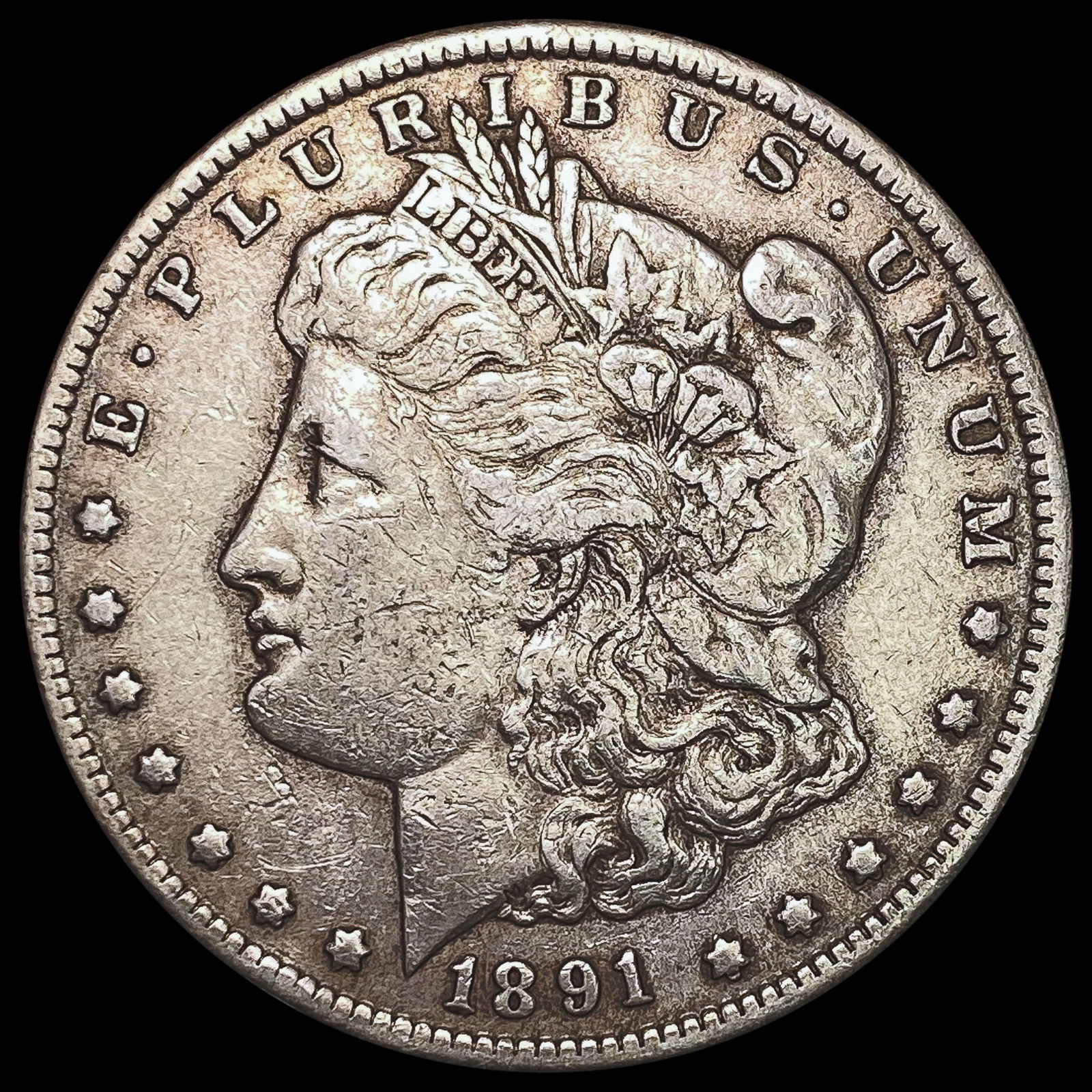1891-CC Morgan Silver Dollar LIGHTLY CIRCULATED (1 of 2)