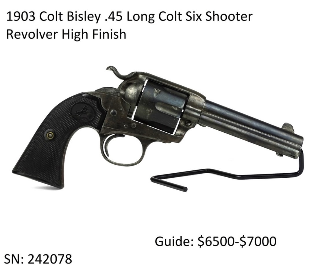1903 Colt Bisley .45 Long Colt Six Shooter Revolve: 1903 Colt Bisley .45 Long Colt Six Shooter Revolve