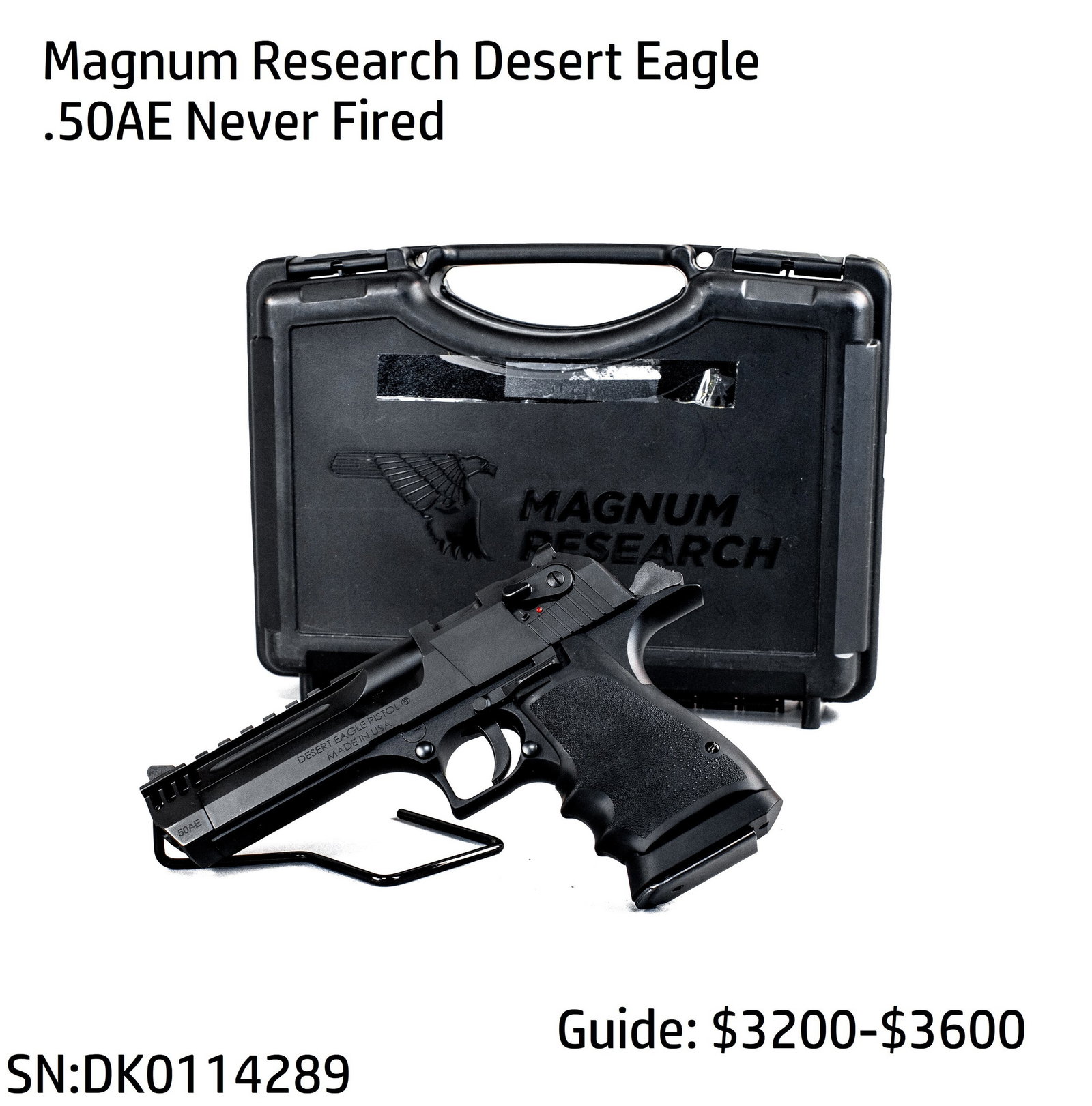 Magnum Research Desert Eagle .50AE Never Fired: Magnum Research Desert Eagle .50AE Never Fired