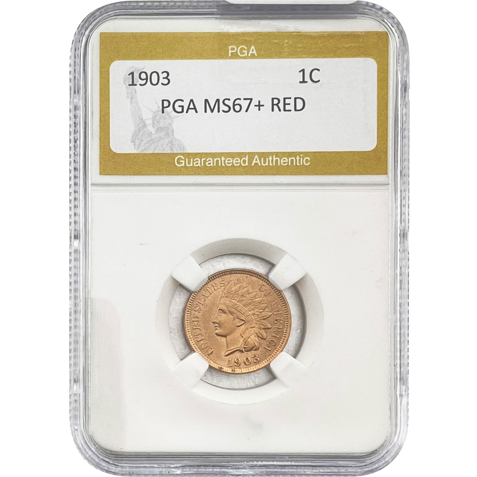 1903 Indian Head Cent PGA MS67+ RED (1 of 2)